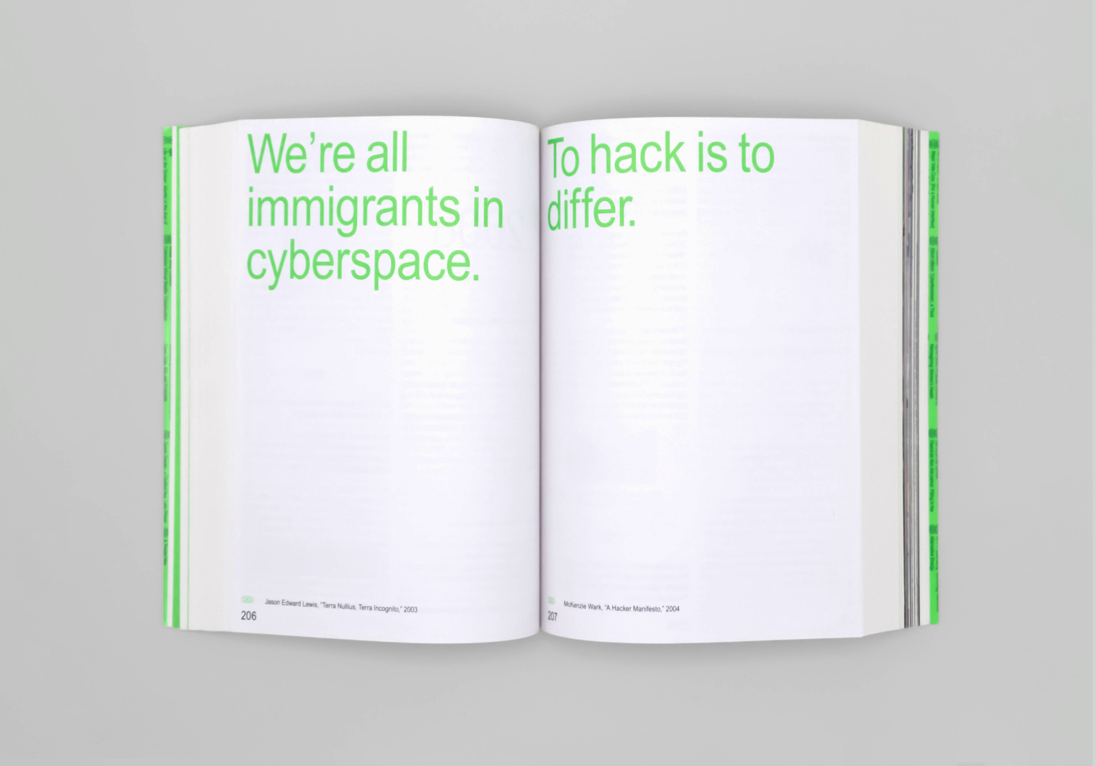 Spread 2 from Mindy Seu, Cyberfeminism Index, 2022