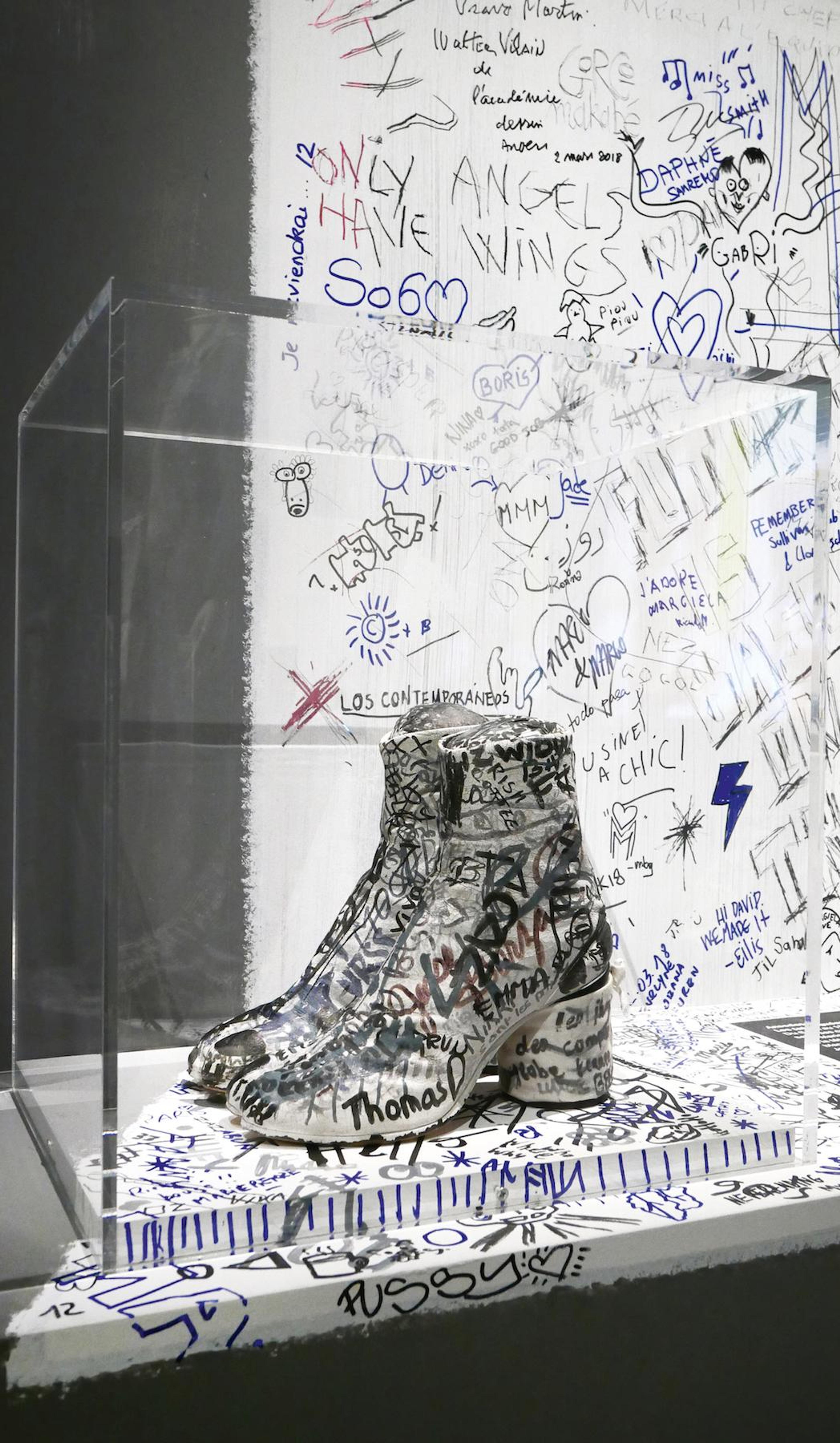 Tabi Boots with Graffiti, 1991 Photo: &copy; Marina Faust