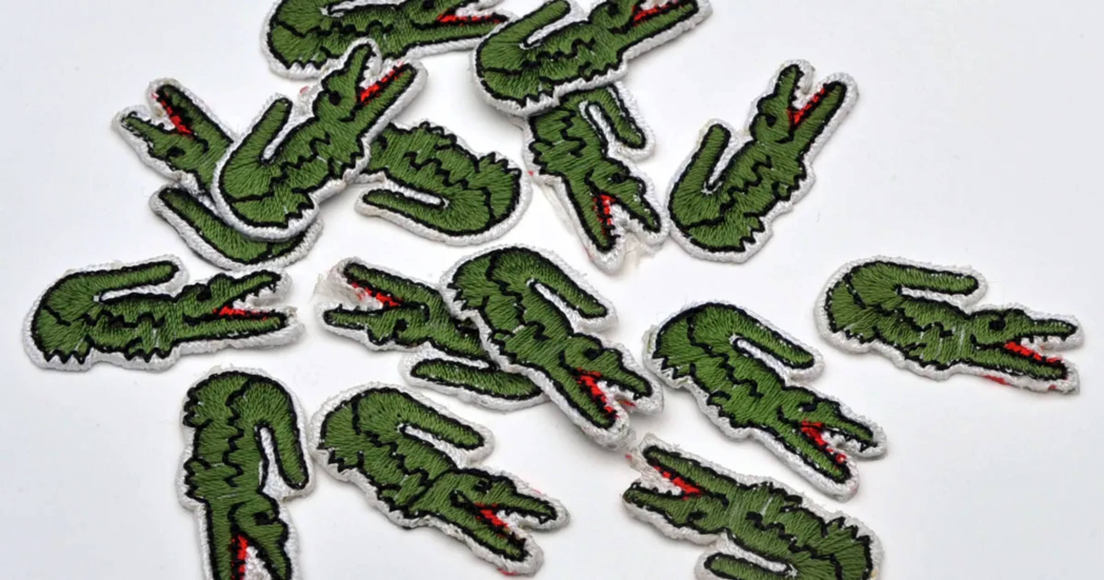 Fake Lacoste logo patches, Musée de la Contrefaçon, Paris