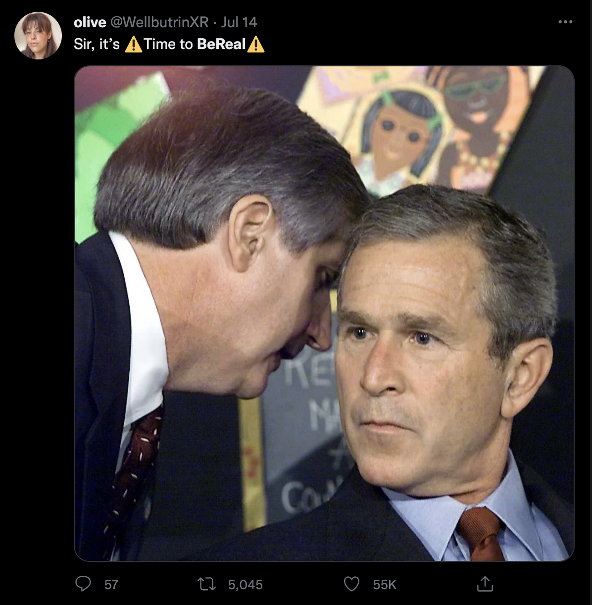 BeReal meme. Credits: @wellbutrinxr on Twitter