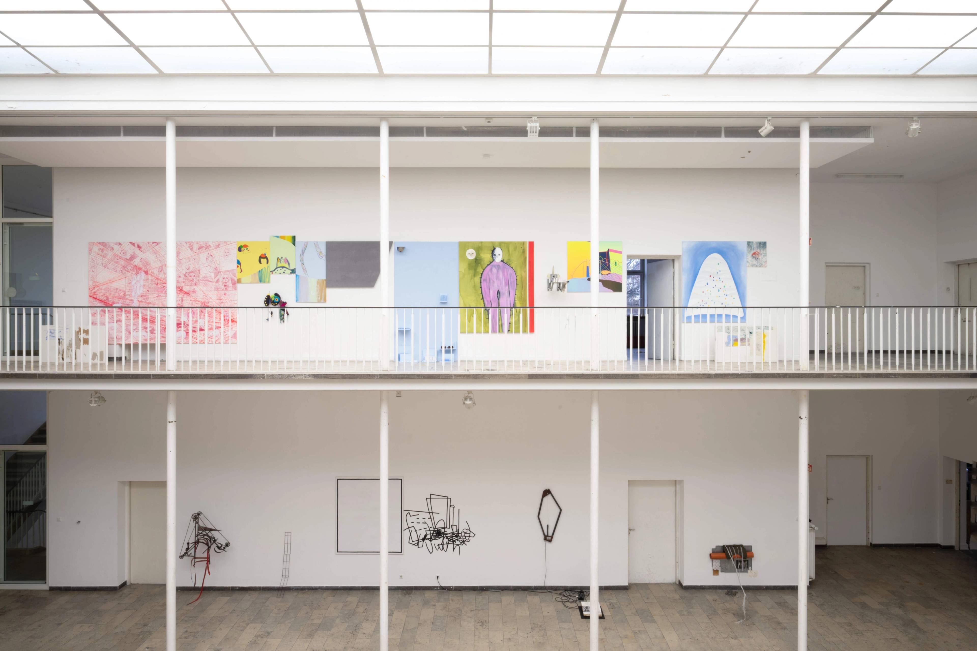 View of Exhibition End-of-Year at Kunstakademie Karlsruhe, curated by Rita Vitorelli, Christian Kobald & Franz Ackermann