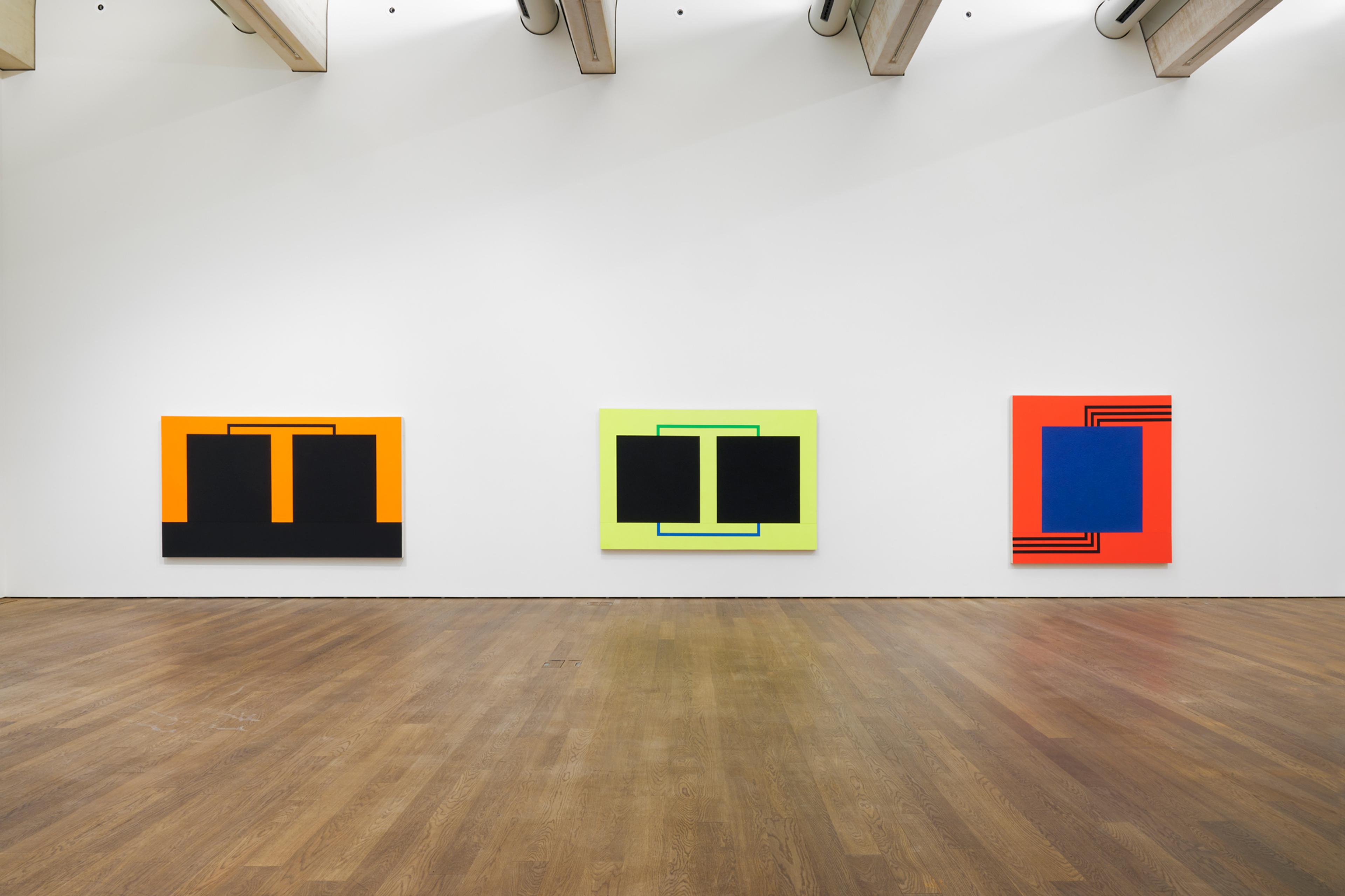 View of “Peter Halley. Conduits: Paintings from the 1980s,” Mudam Luxembourg, 2023