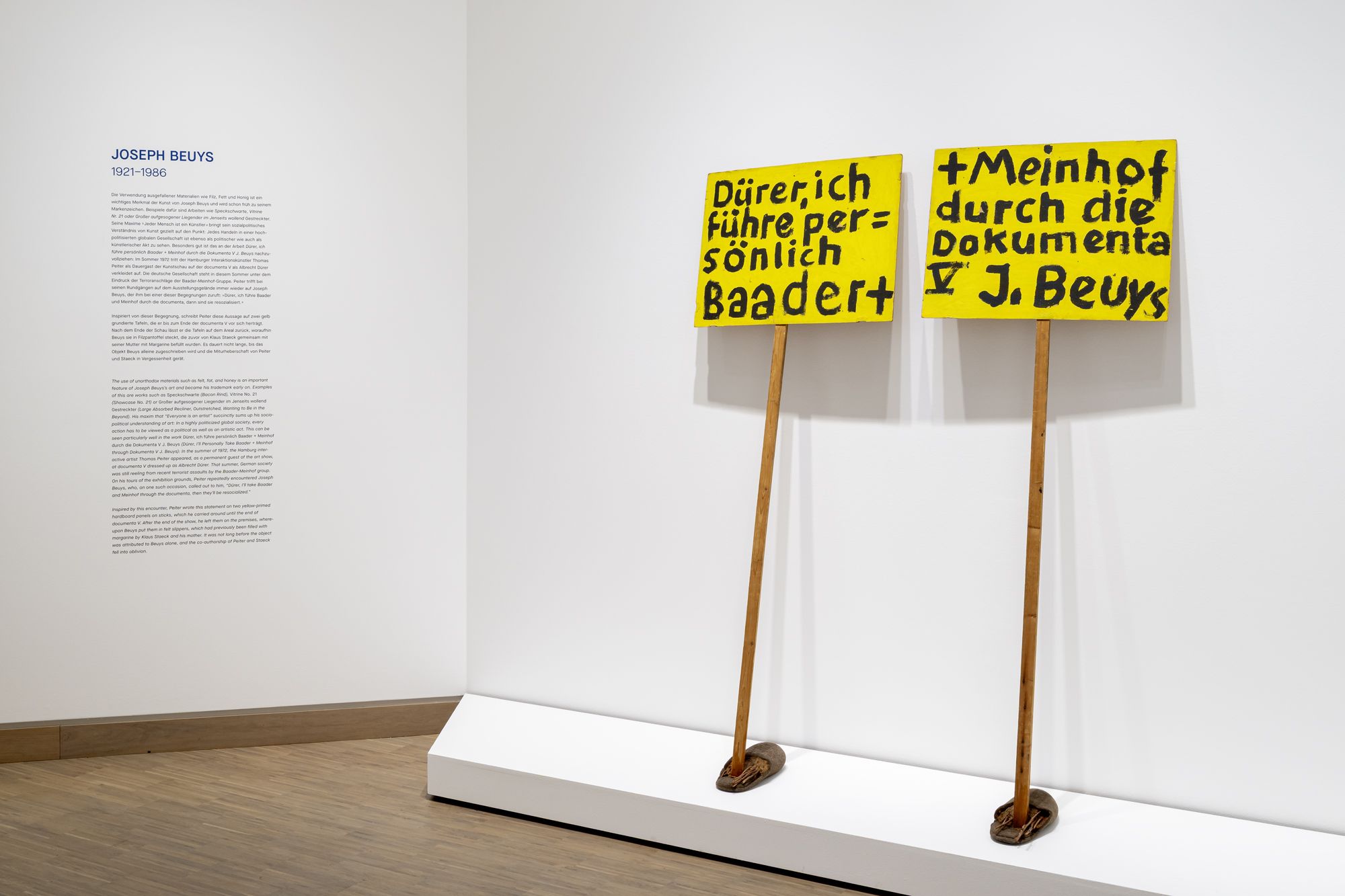 Joseph Beuys, Dürer, ich führe persönlich Baader + Meinhof durch die Dokumenta V, 1972
