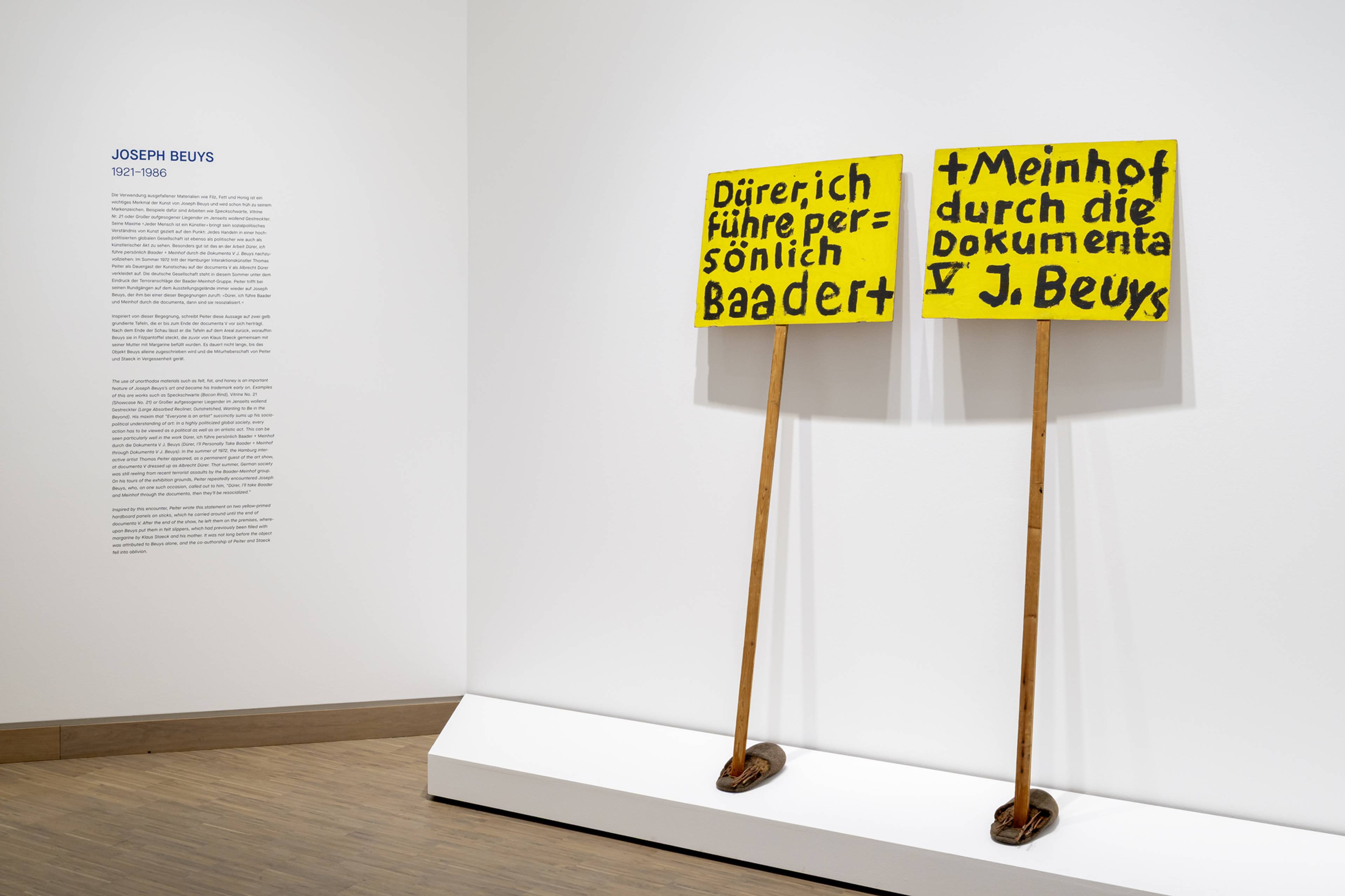 Joseph Beuys, Dürer, ich führe persönlich Baader + Meinhof durch die Dokumenta V, 1972