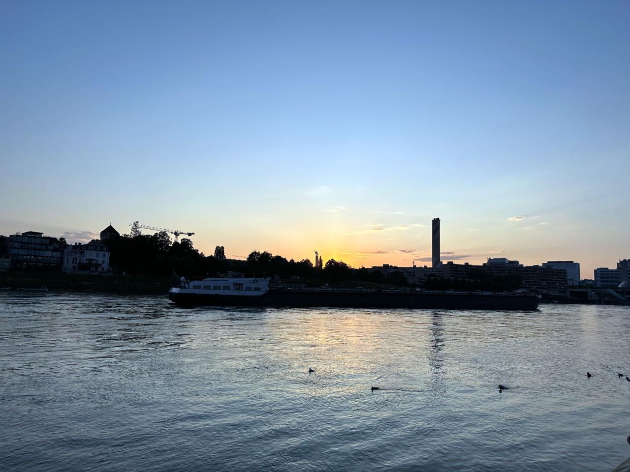 The Rhine at sunset