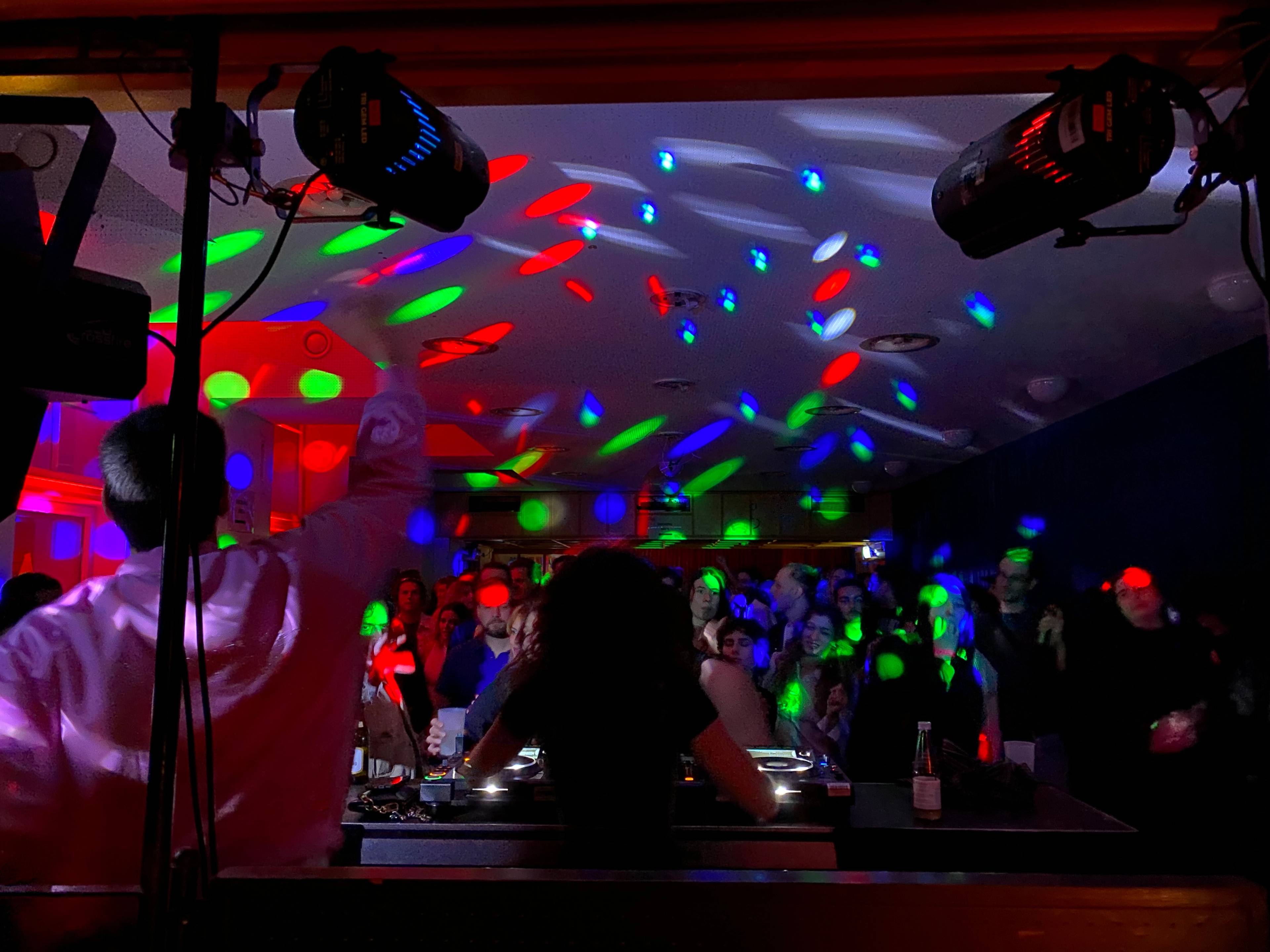 People dancing at Spike’s 20th Anniversary Party in Vienna