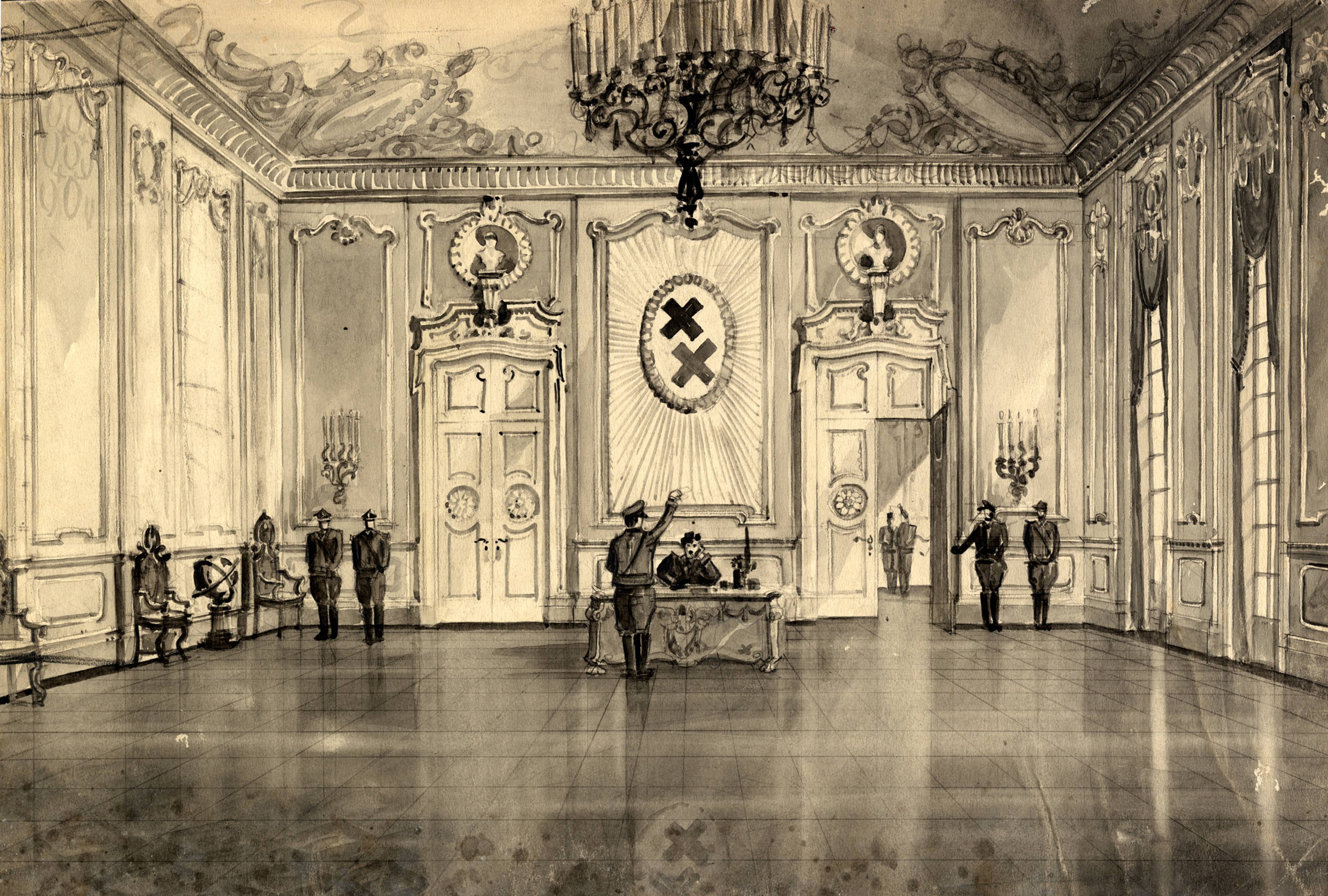 Russell Spencer, Storyboard “The Great Dictator,“ directed by Charlie Chaplin, 1940