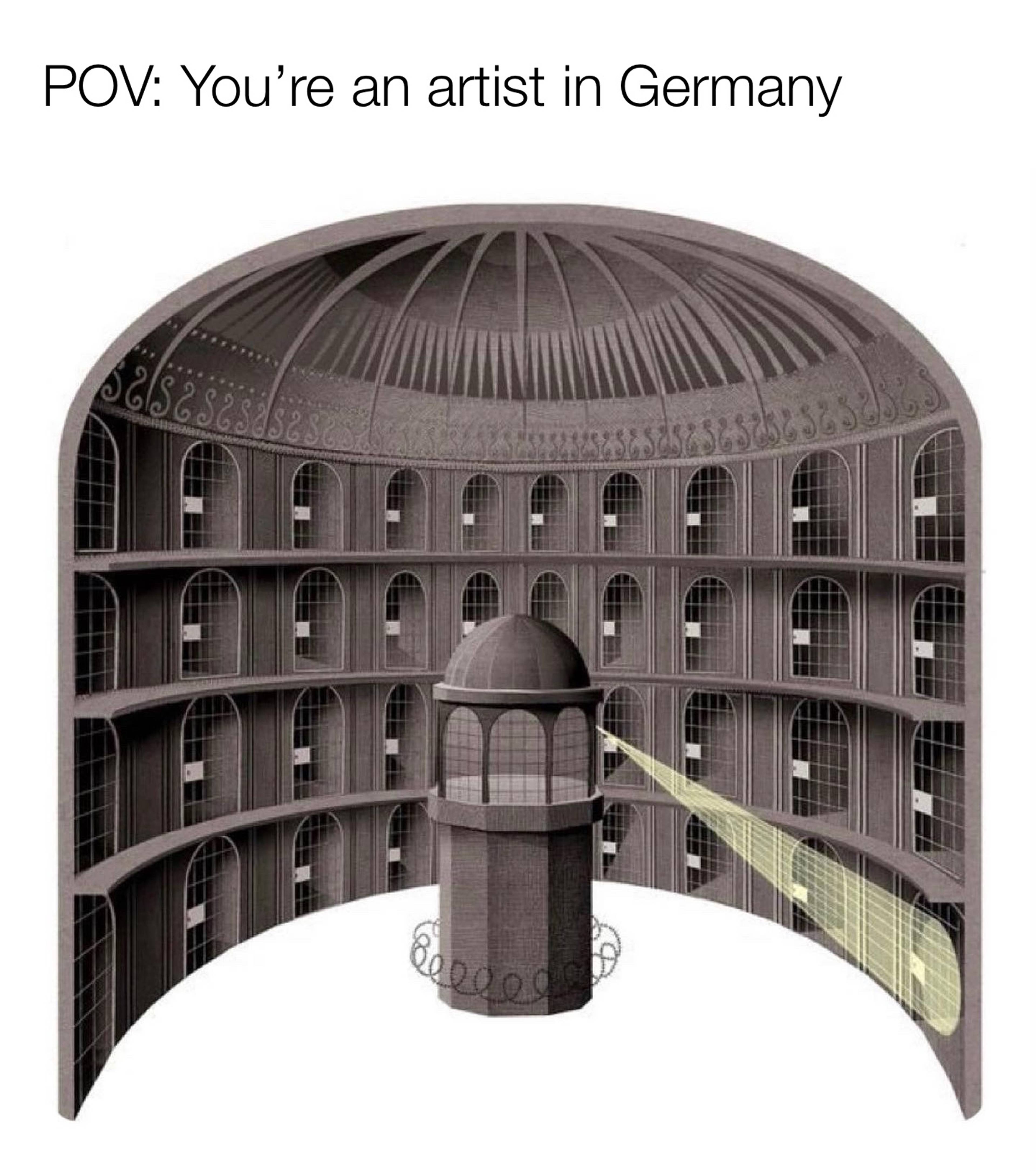 Meme: POV: You're an artist in Germany