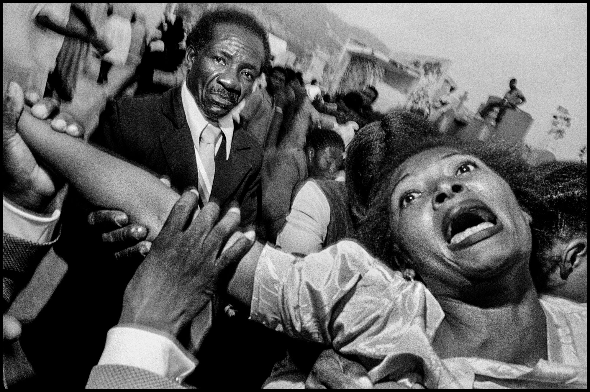 Bruce Gilden, Haiti, Port-au-Prince, Cemetery, 1988