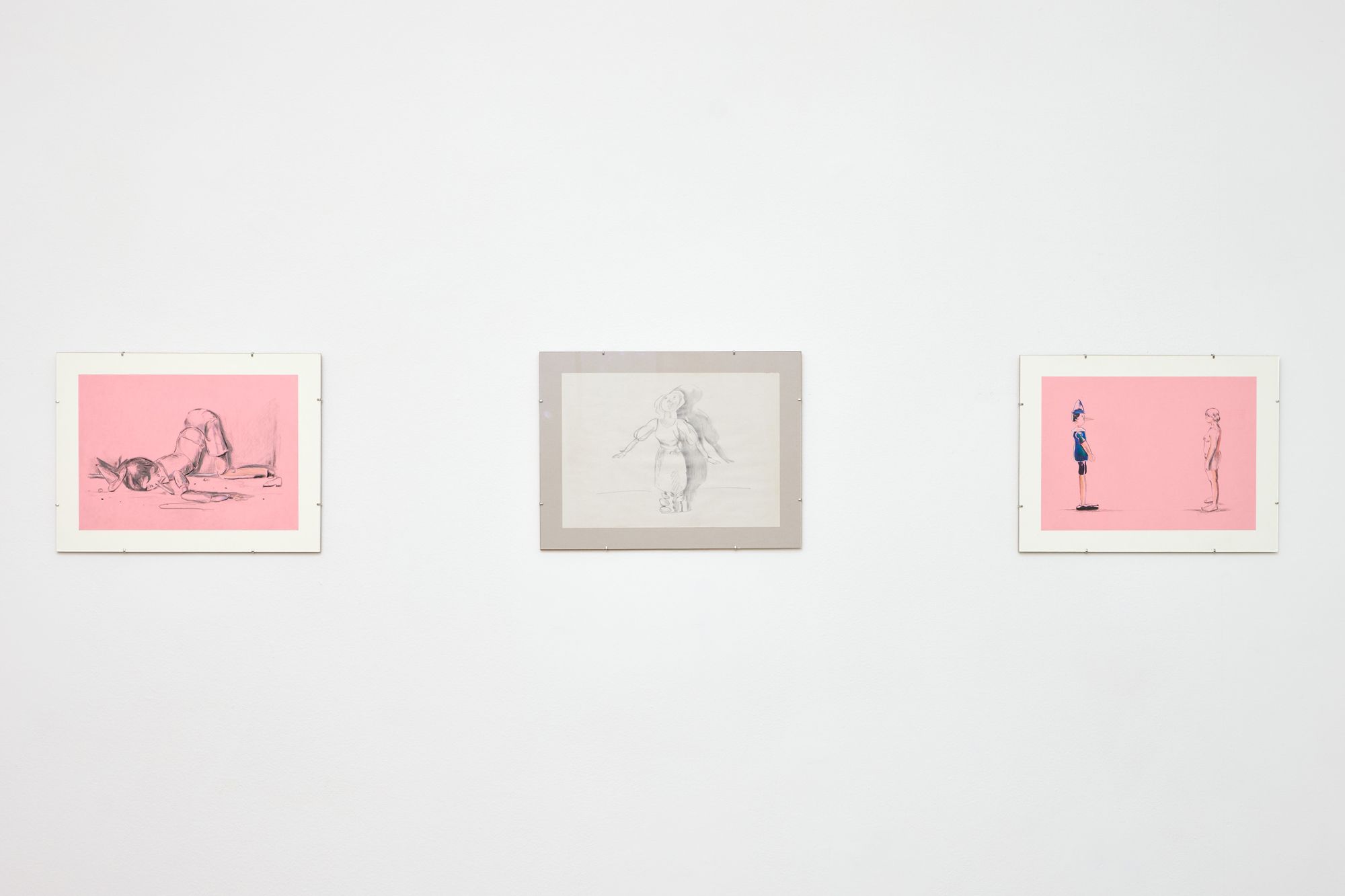 Areena Ang, three works from “The Marionette,” 2025