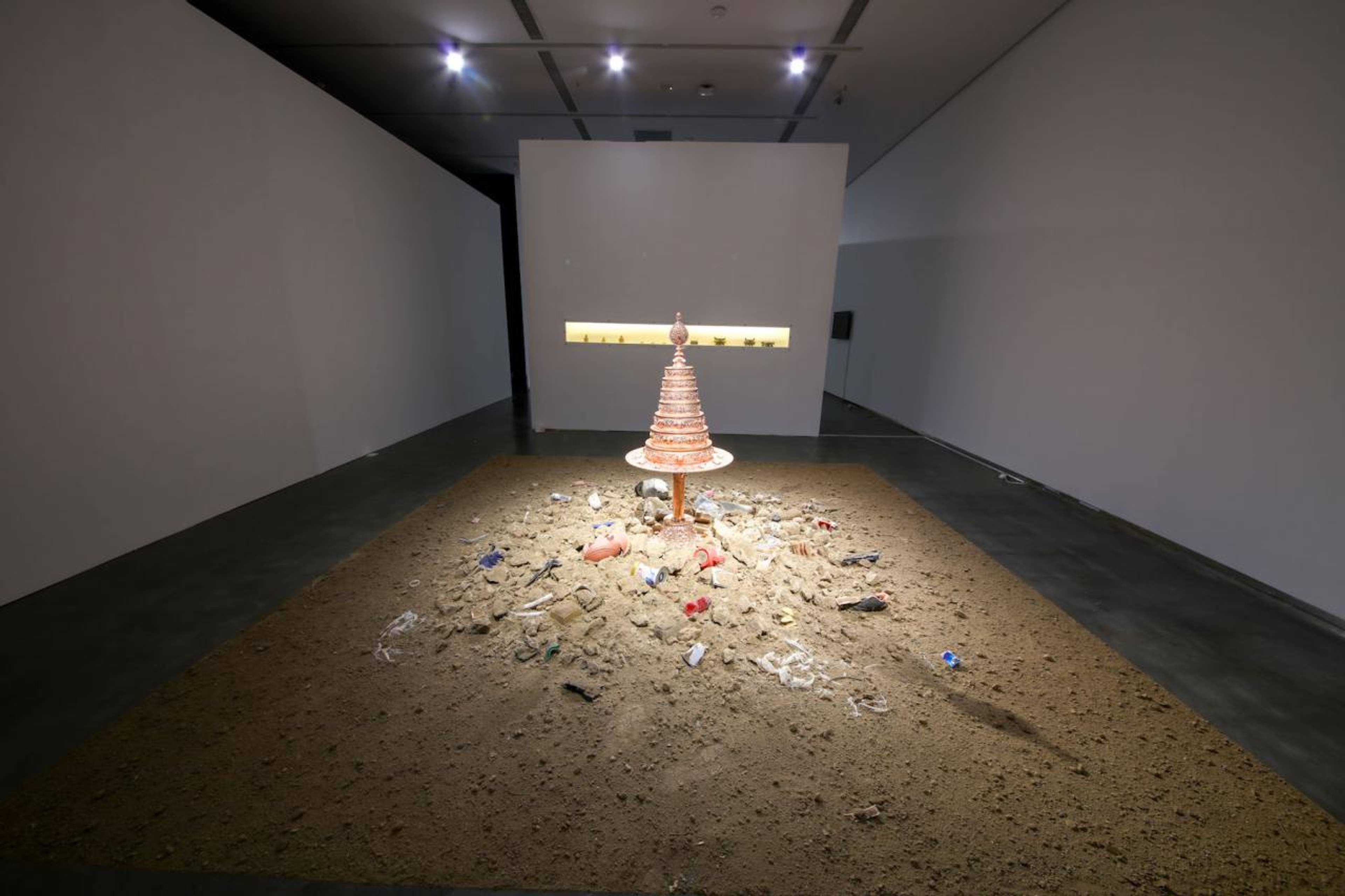 Ang Tsherin Sherpa Wish Fulfilling Tree  (2018) &copy; Photo: Courtesy the Yinchuan Biennale