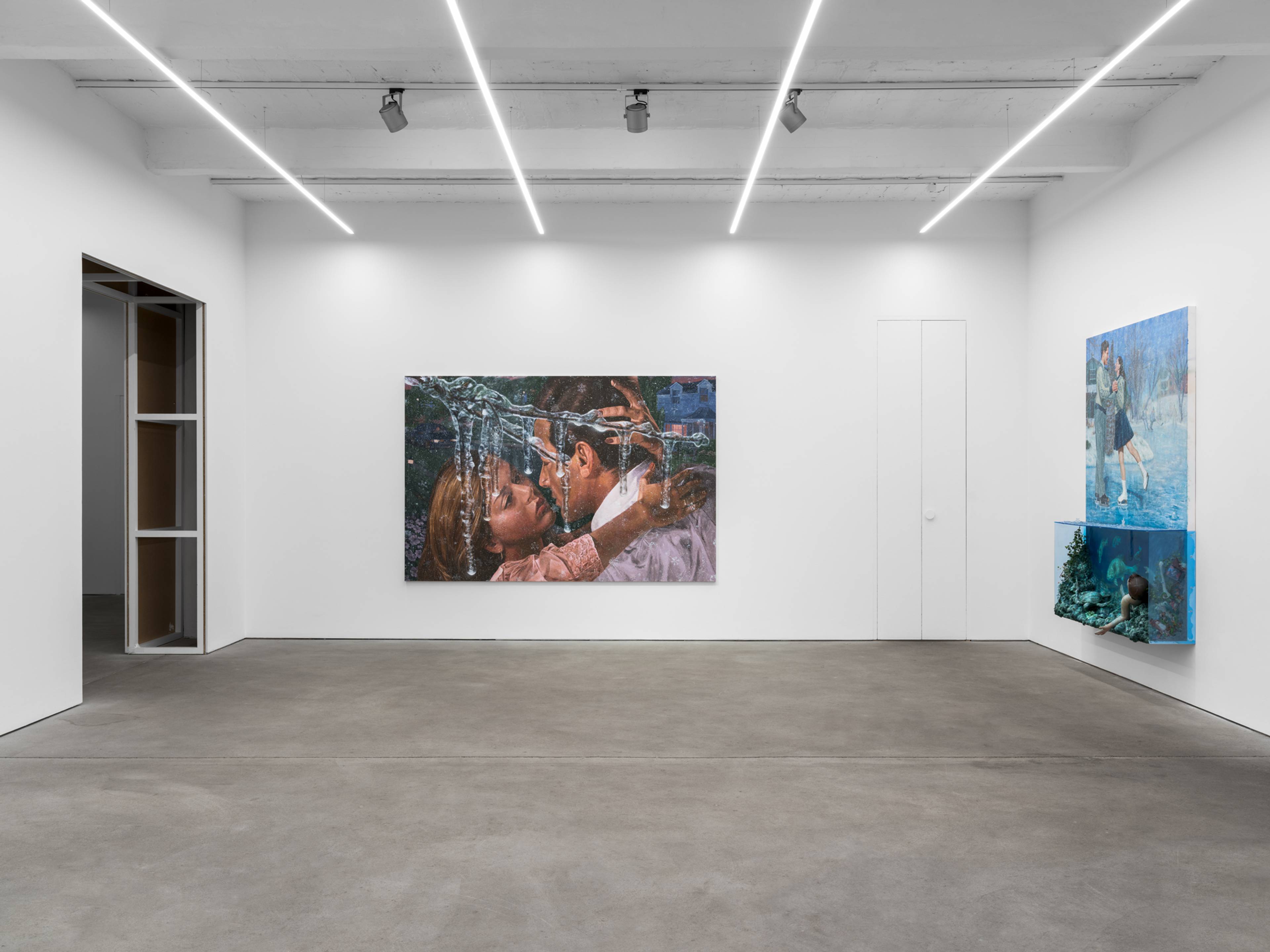 Center: Cold Hearted, 2025; right: Thin Ice, 2025