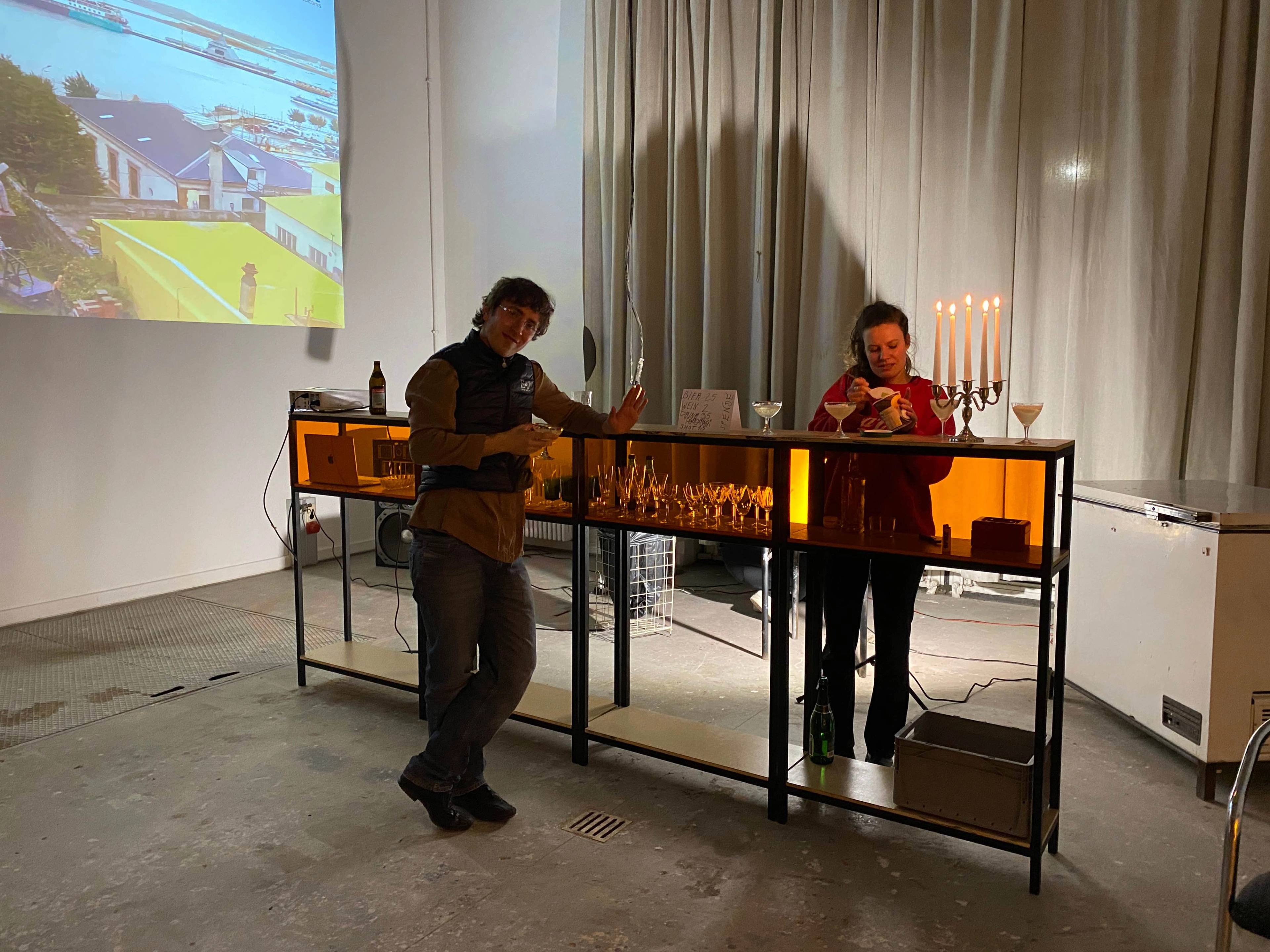 View of “Mittwochsbar I”, Karlsruhe, 2024