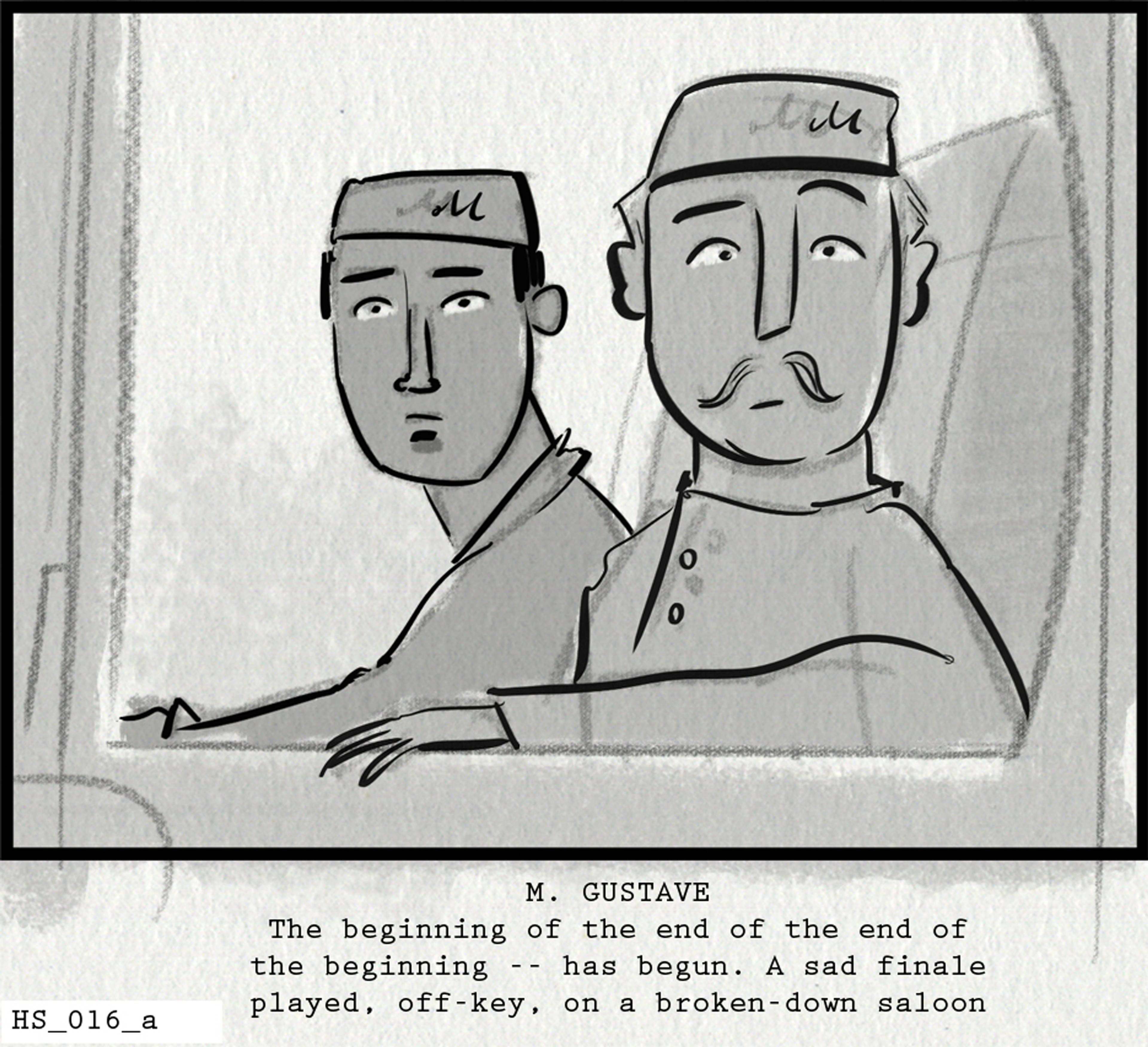 Jay Clarke, Storyboard “The Grand Budapest Hotel,“ directed by Wes Anderson, 2014