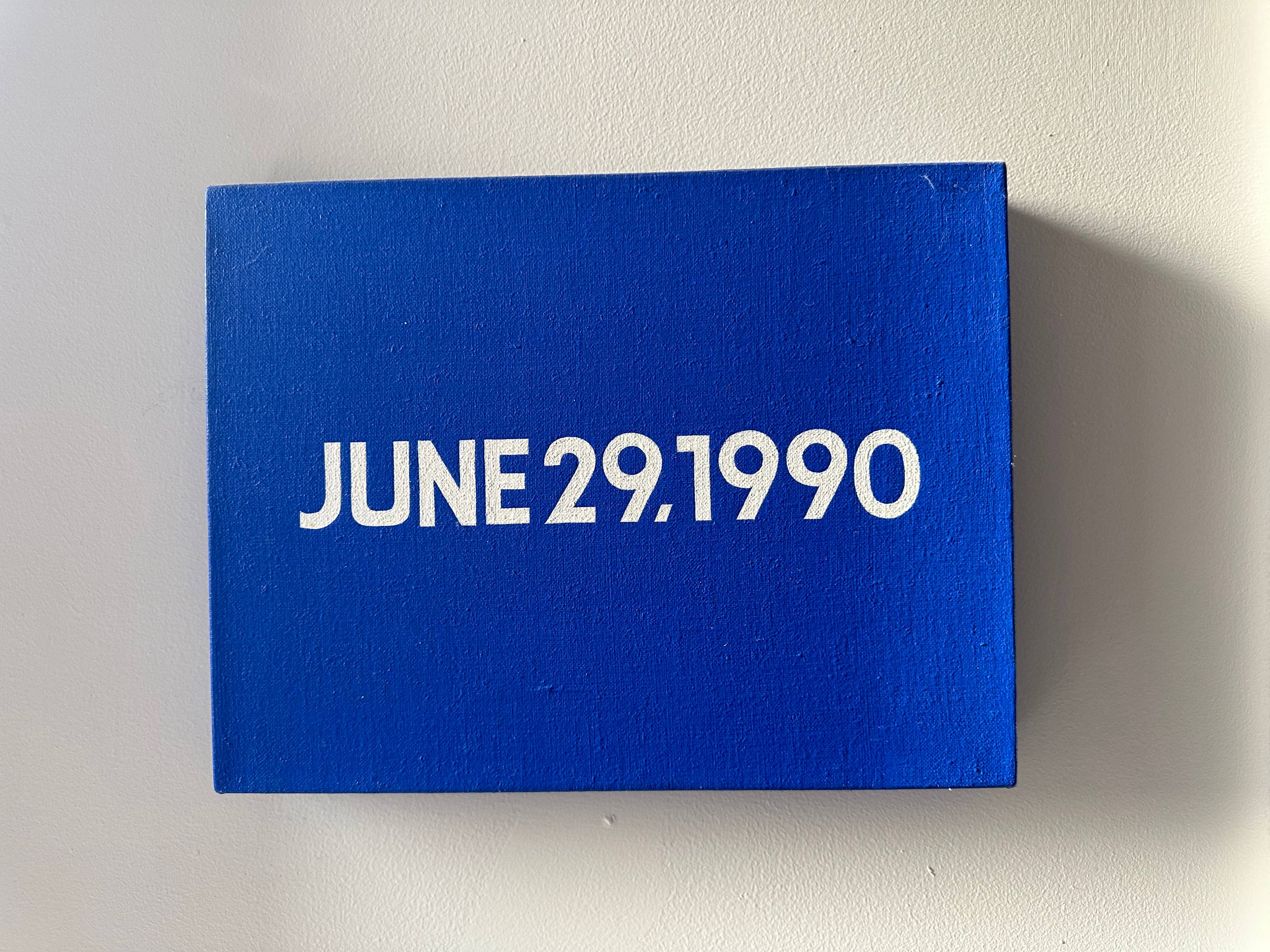 On Kawara, Technical study for Date Painting, 1990