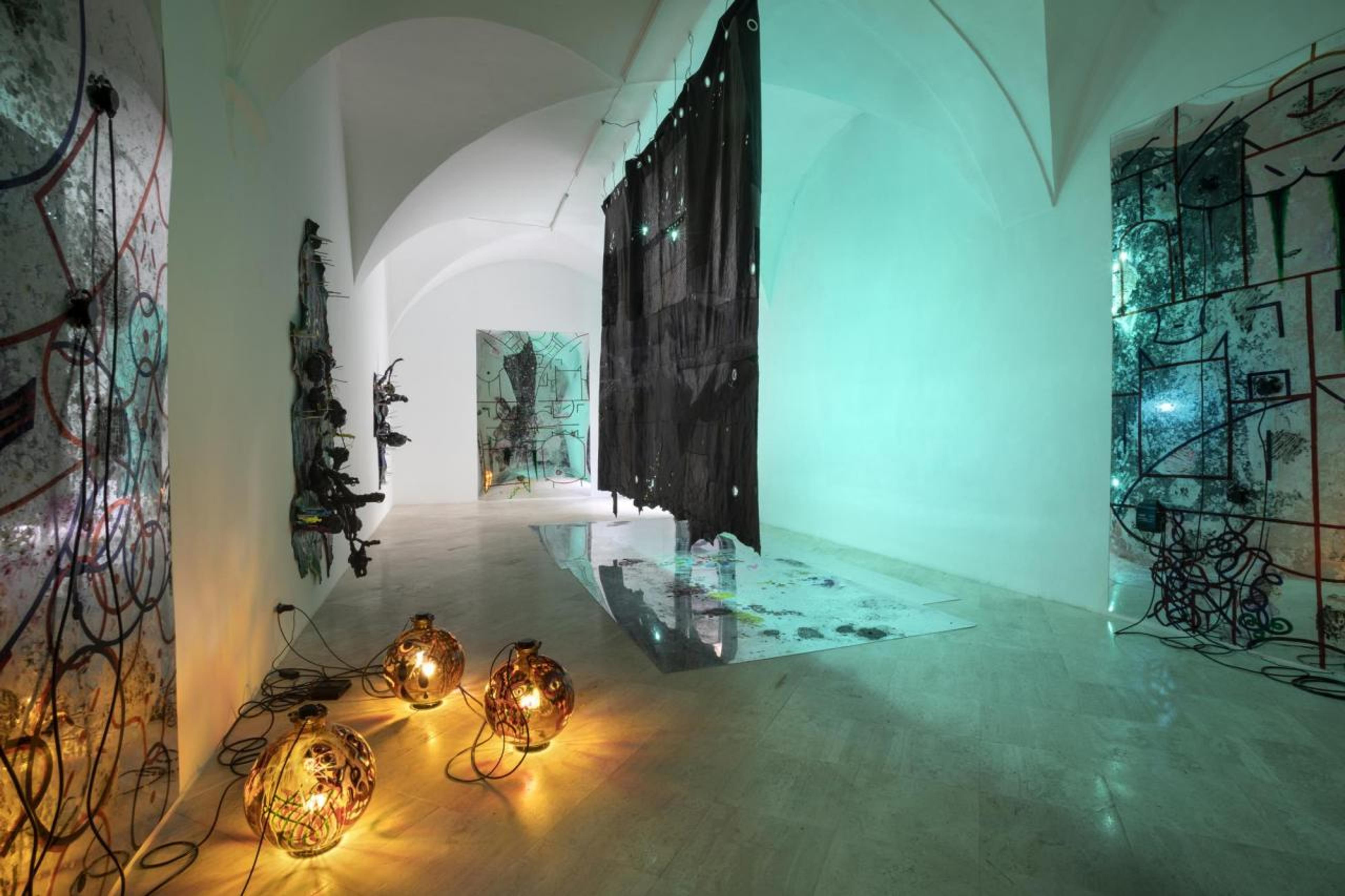 KAYA (Kerstin Brätsch and Debo Eilers) KAYA_KOVO, installation view, Fondazione Memmo, Rome, Italy, 2018 Courtesy the artists and Deborah Schamoni