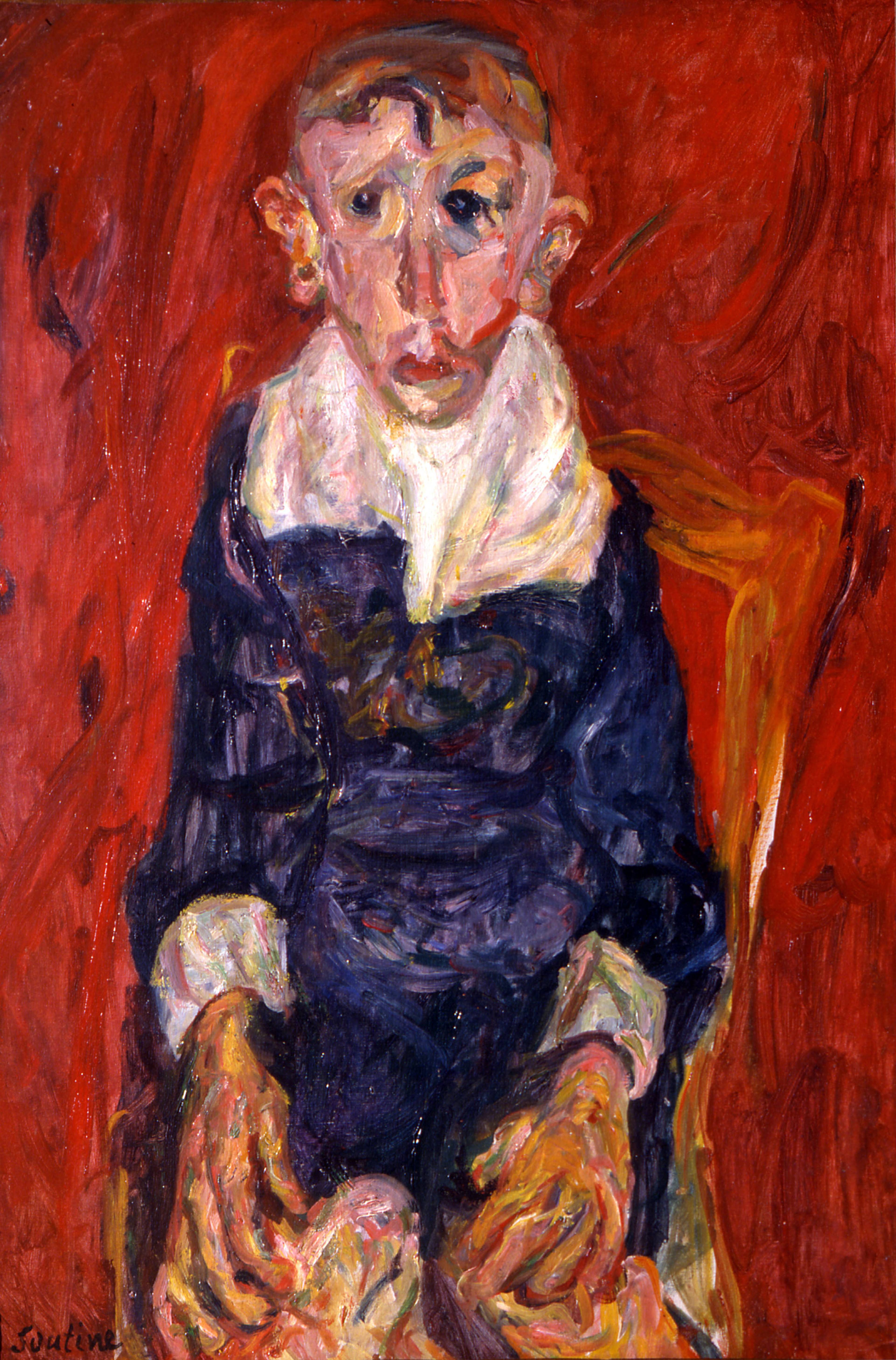 L’Idiot du village (Village Idiot), 1920, oil on canvas, 92 x 65 cm