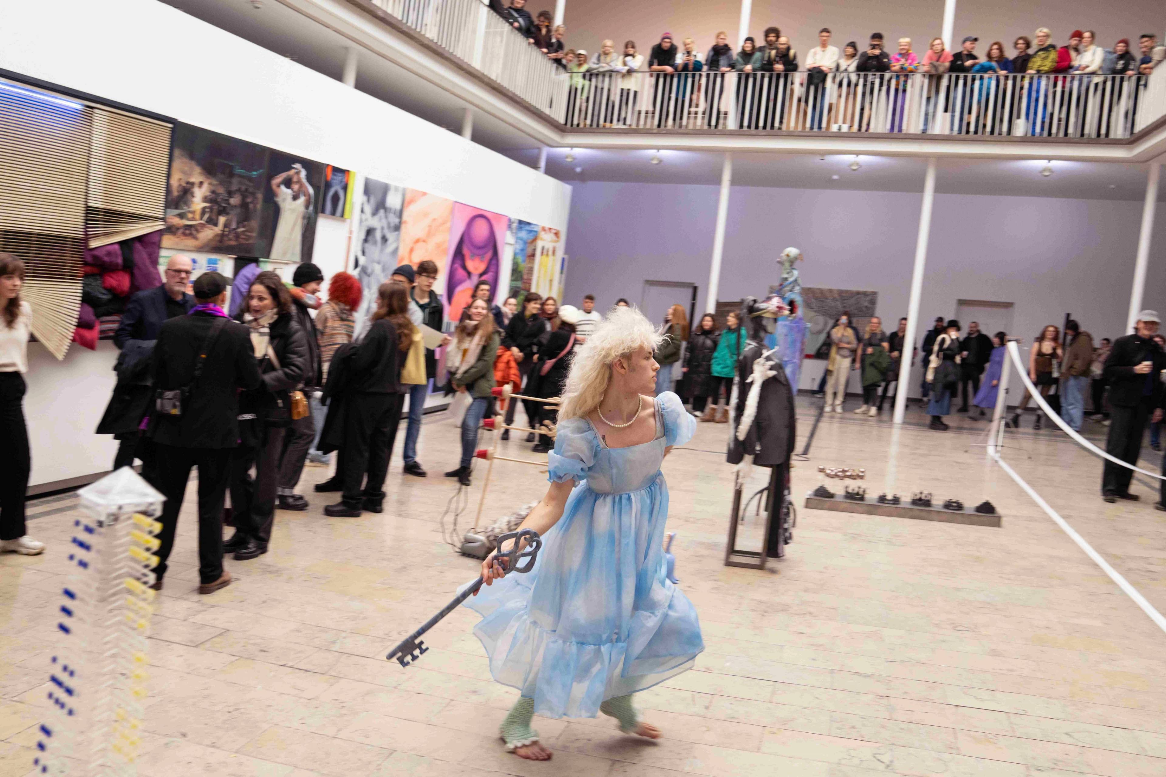 View of Exhibition End-of-Year at Kunstakademie Karlsruhe, curated by Rita Vitorelli, Christian Kobald & Franz Ackermann