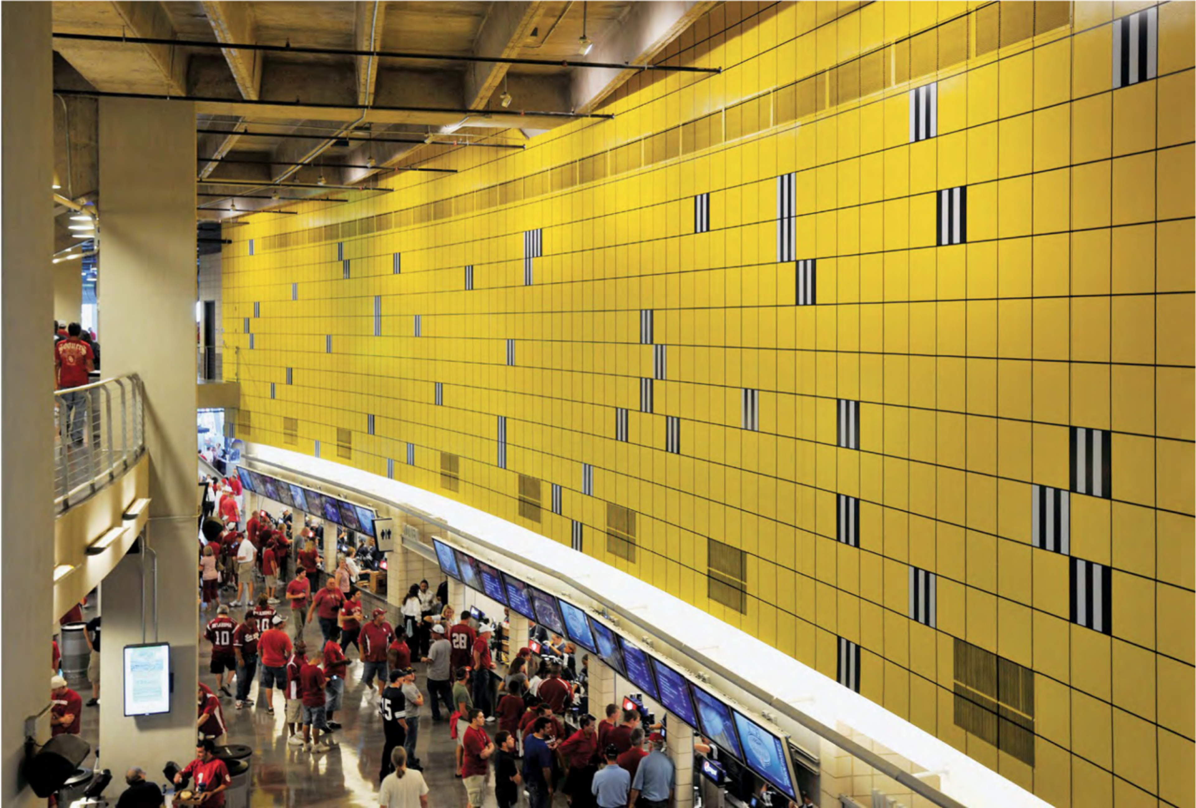 Daniel Buren Unexpected Variable Configurations: A Work in Situ (1998) at AT&amp;T Stadium