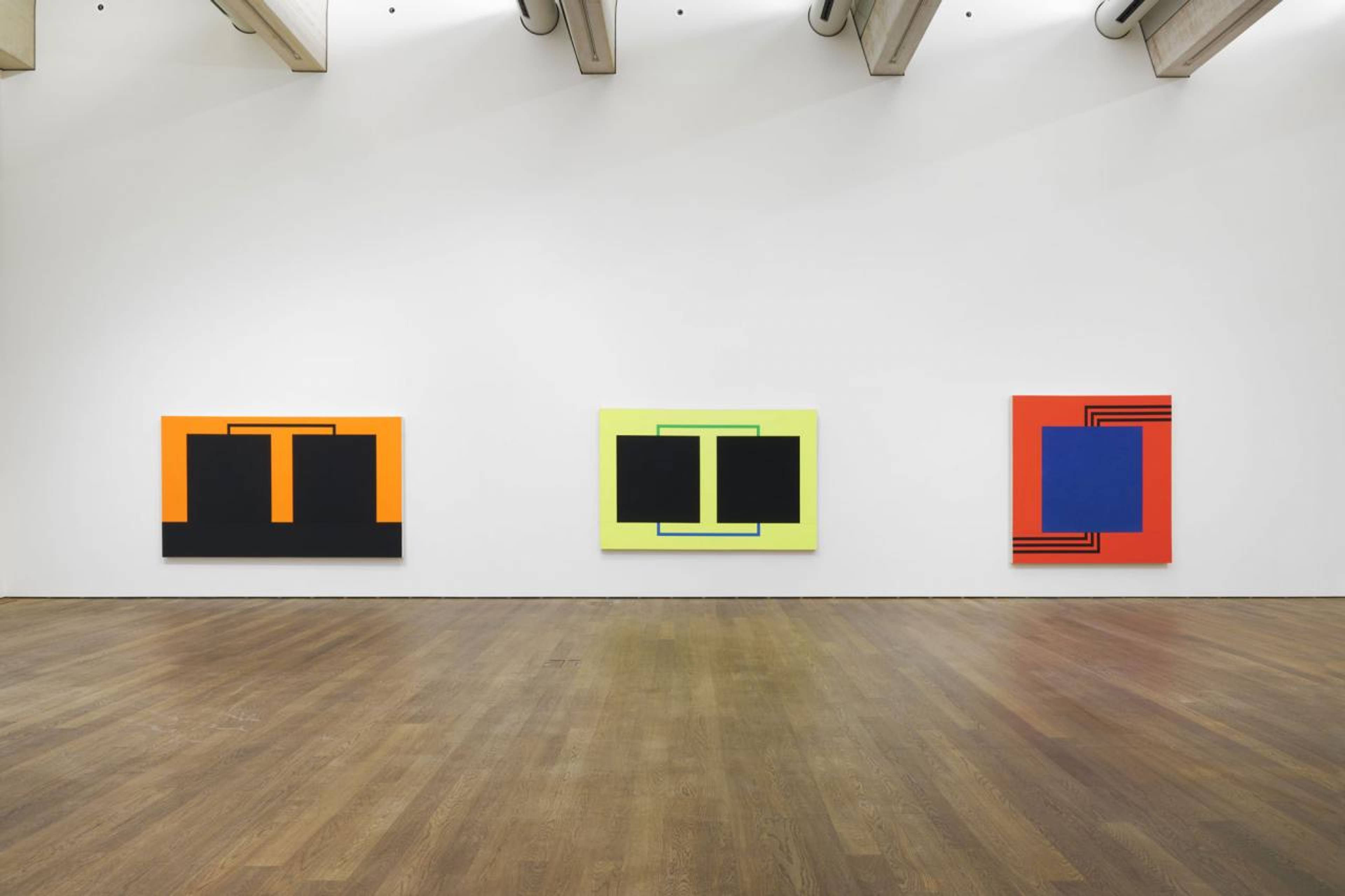 View of Peter Halley, “Conduits: Paintings from the 1980s,” Mudam Luxembourg, 2023