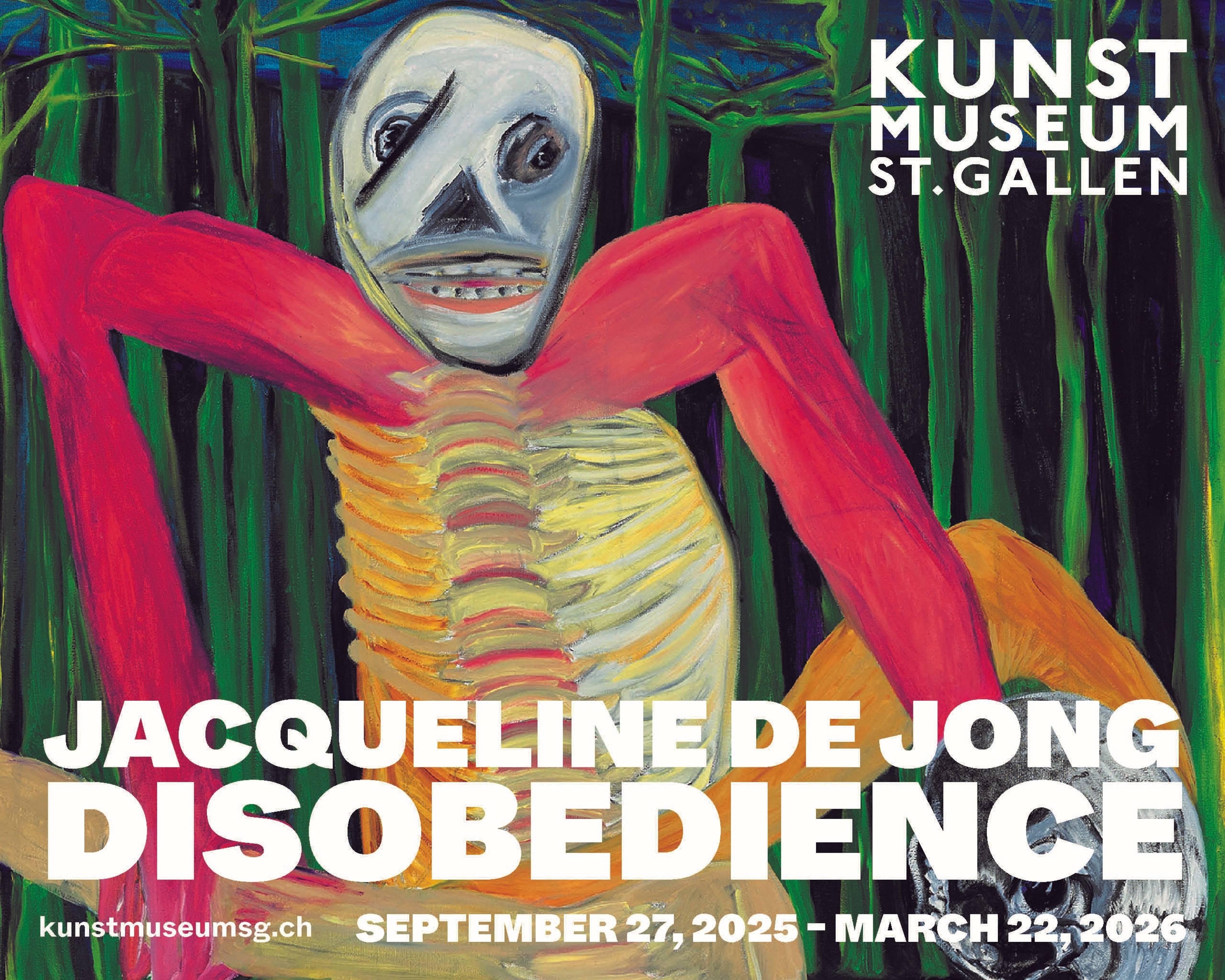 Jacqueline de Jong, “Disobedience,” Kunstmuseum St. Gallen, 2025
