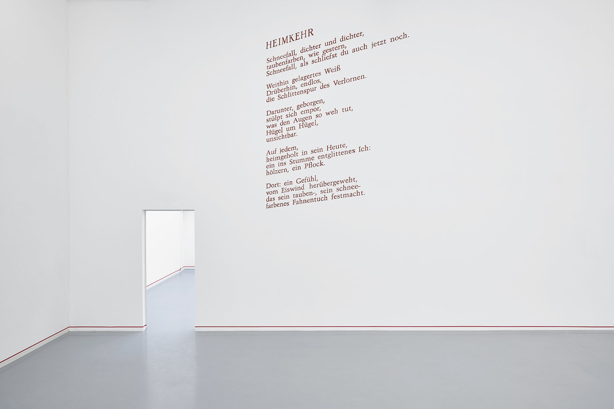 Poem Painted on a Wall, 2024