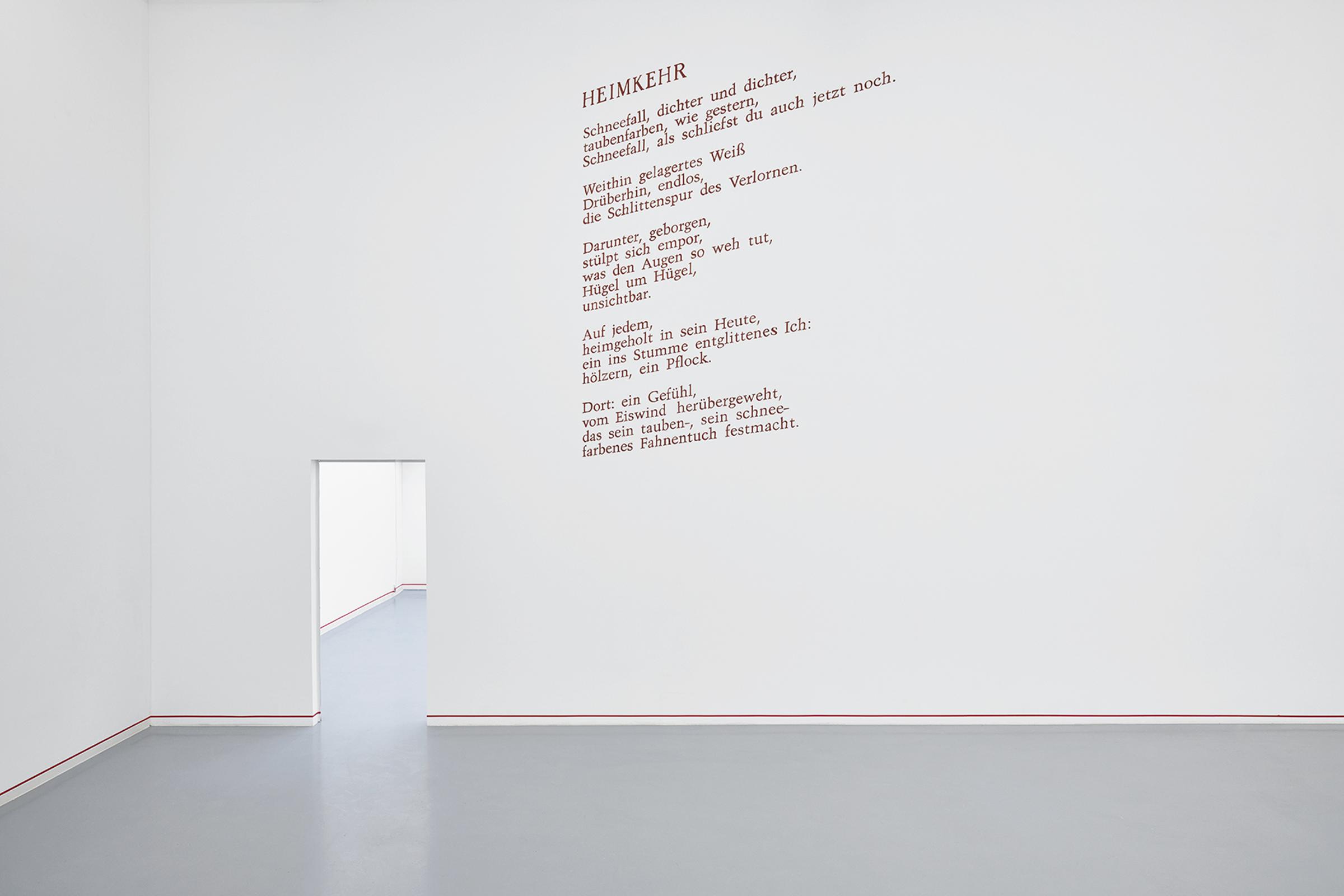Poem Painted on a Wall, 2024