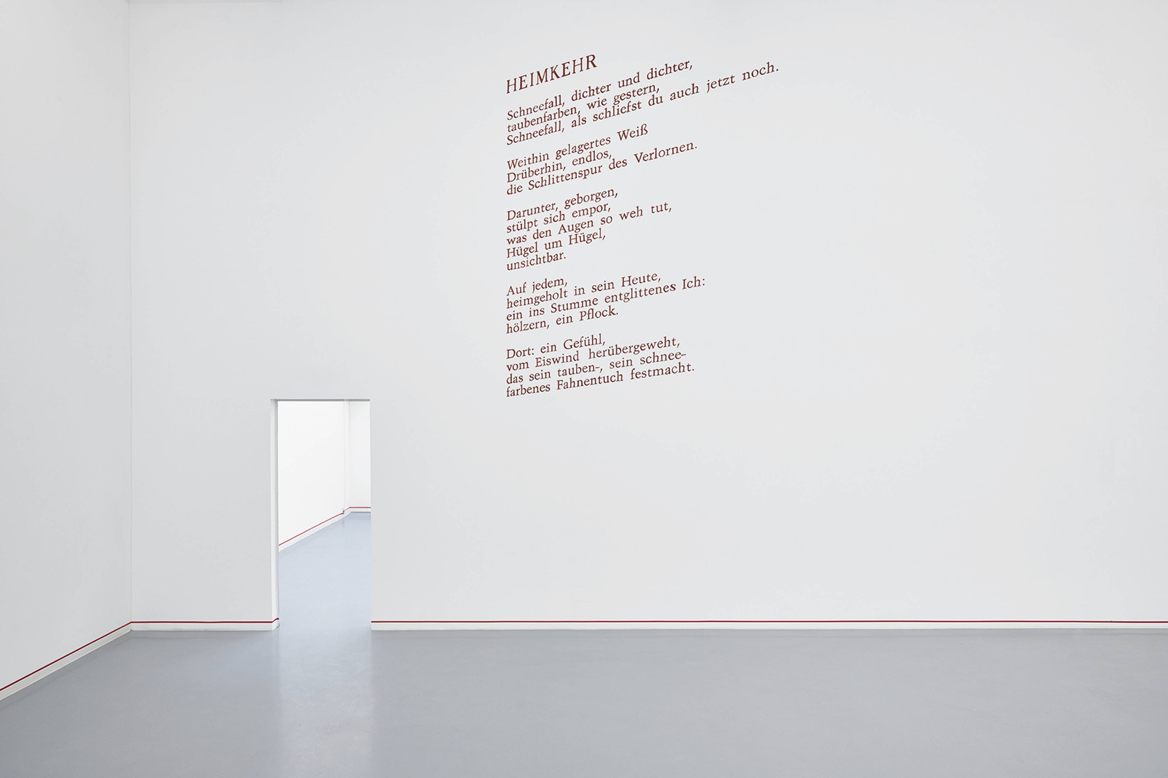 Poem Painted on a Wall, 2024