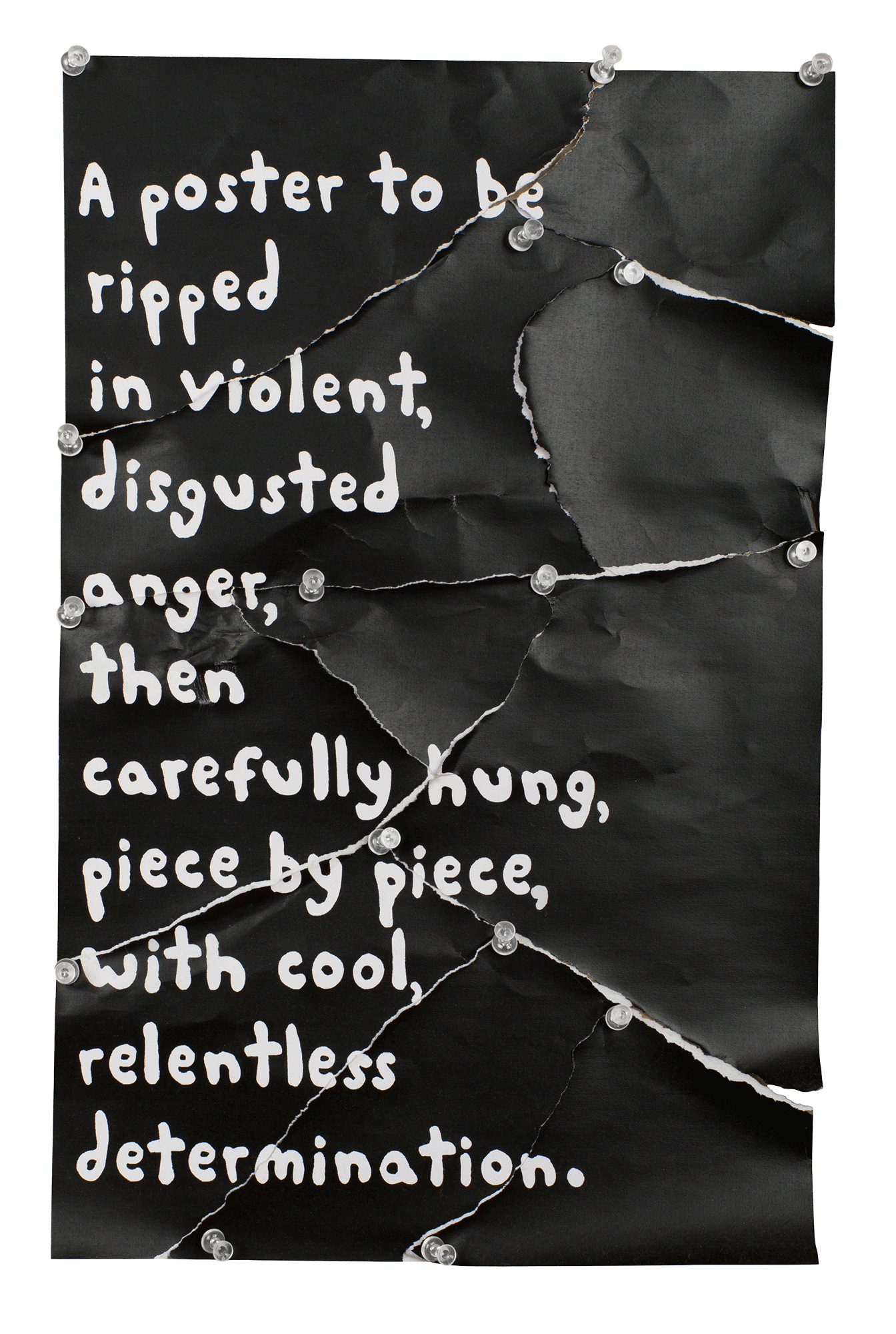 Miranda July, Ripped Poster, 2017