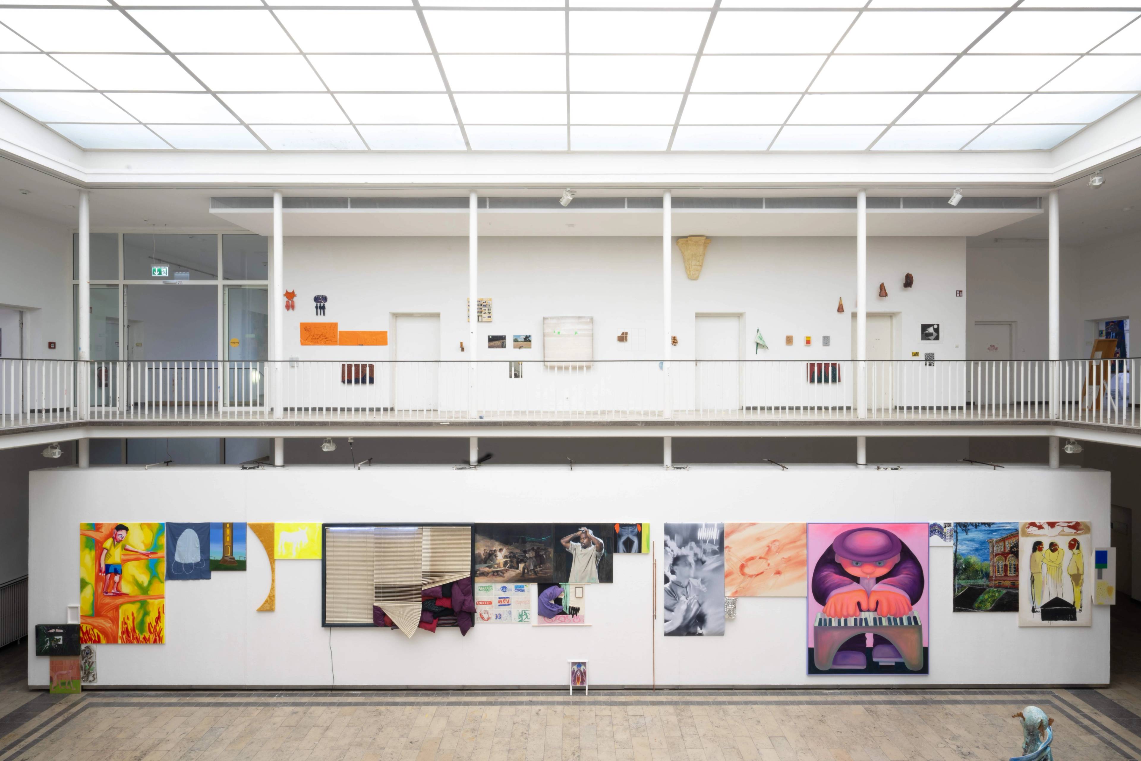 View of Exhibition End-of-Year at Kunstakademie Karlsruhe, curated by Rita Vitorelli, Christian Kobald & Franz Ackermann