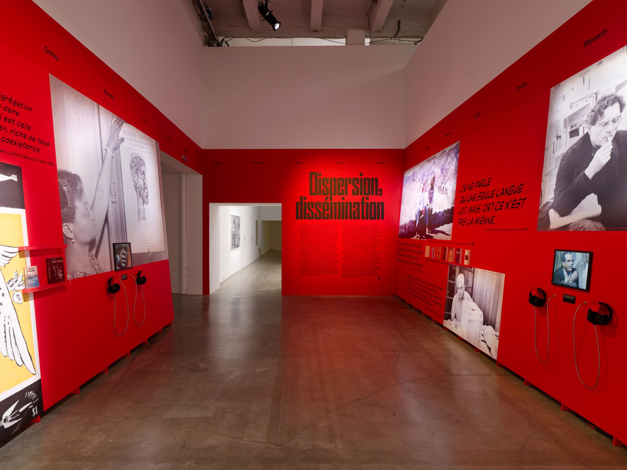 View of “ECHO DELAY REVERB: American Art, Francophone Thought,” Palais de Tokyo, Paris, 2025