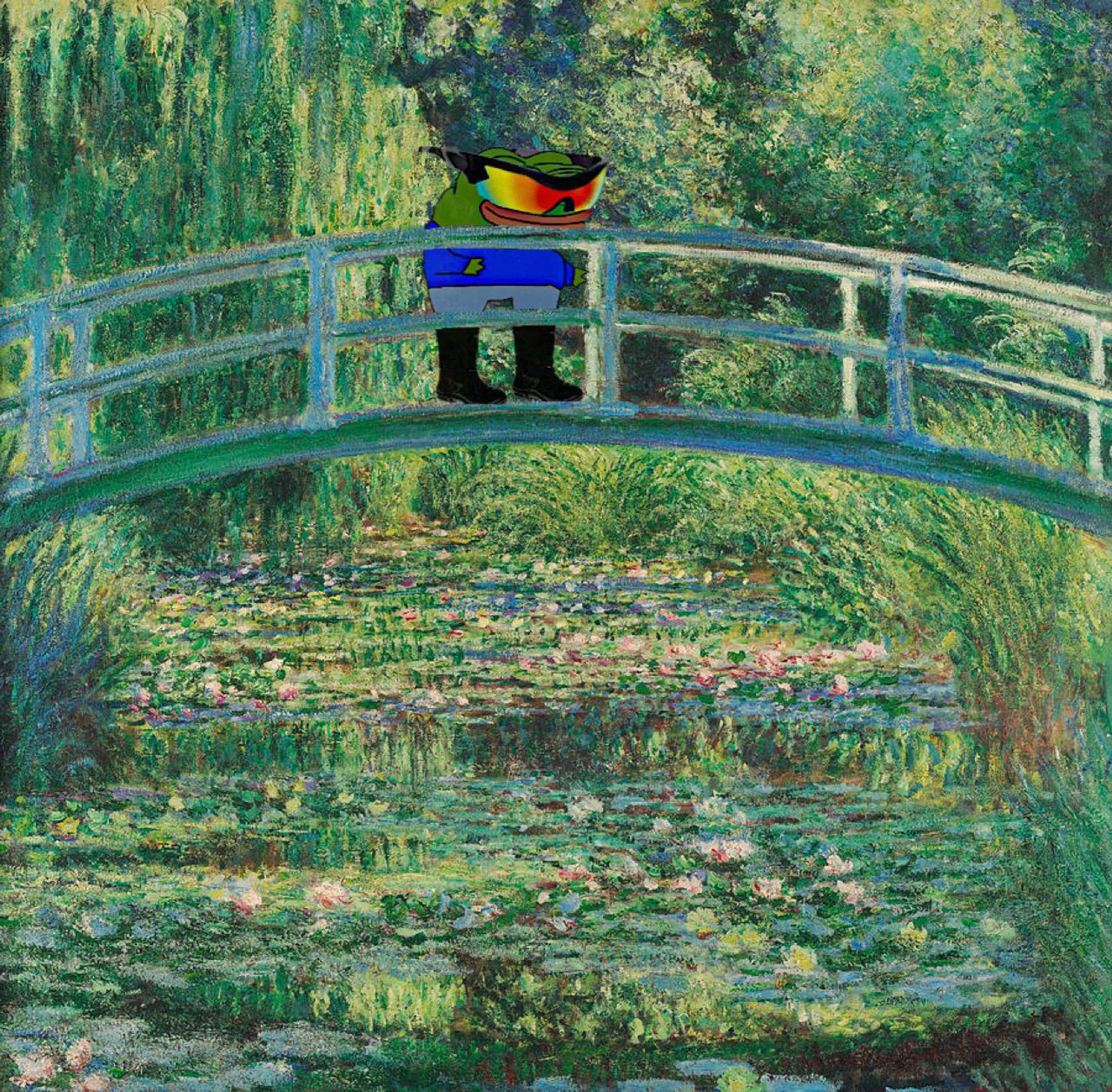 "Don't speak to me about "Claude Monet," worm, I'm a graduated art teacher. I'm not saying the jpegs or videos aren't art, I'm saying your whole system is a mere pretence of an art scene for profiteering by platforms and crypto moguls." Art by Tyom Trakhanov