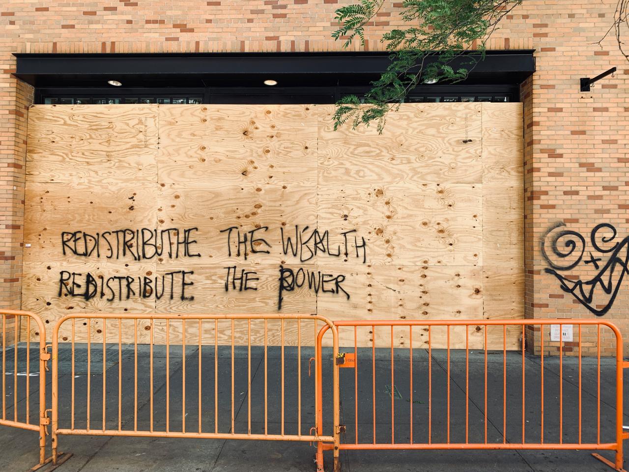 Street art, made during the BLM protests in the summer of 2020