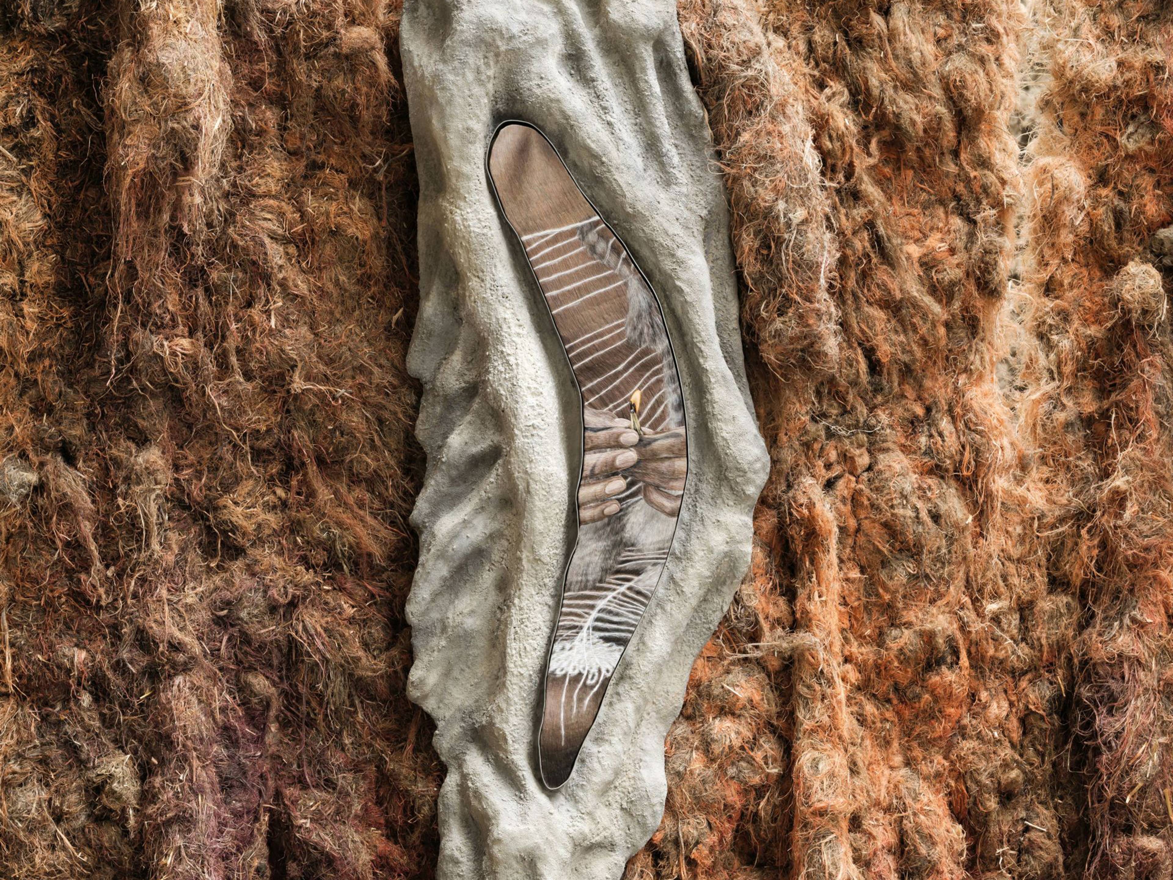 View of “embrace,” Hamburger Bahnhof, Berlin, 2025