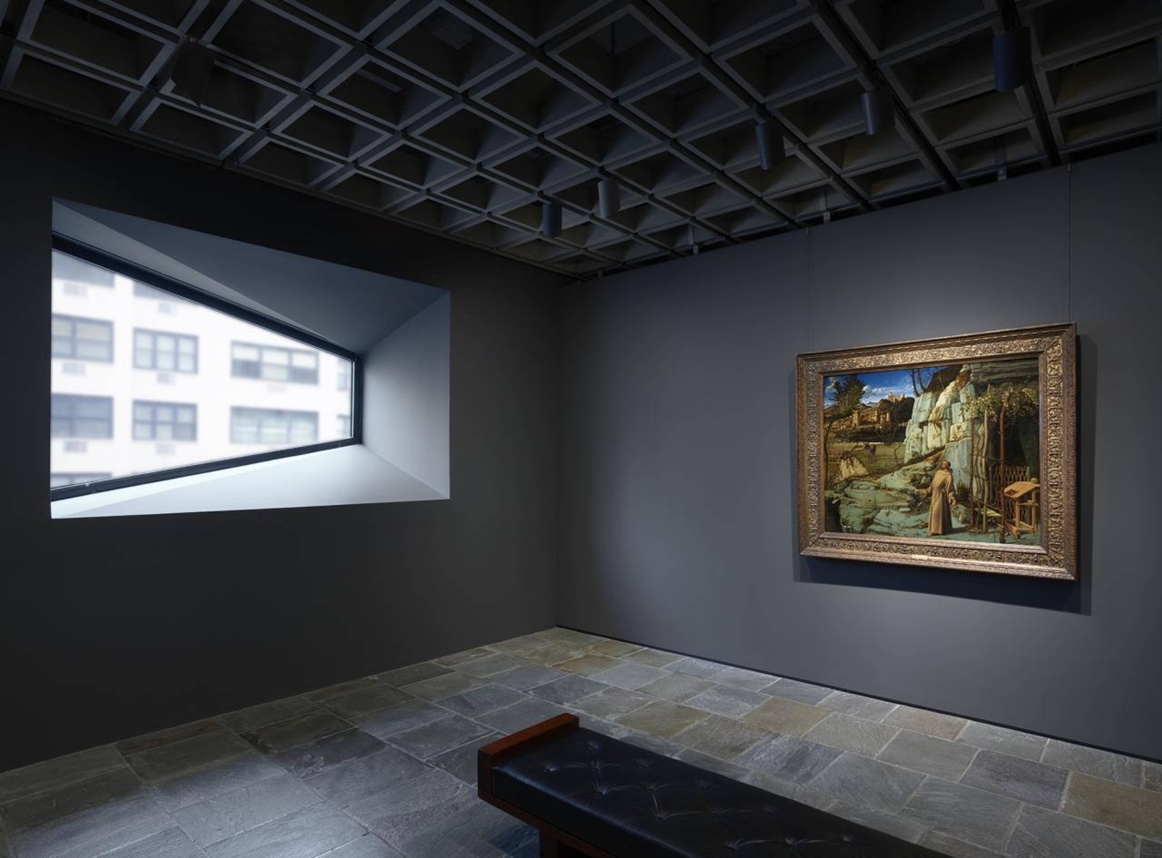 Giovanni Bellini, St. Francis in the Desert, 1476–78, at the Frick Madison