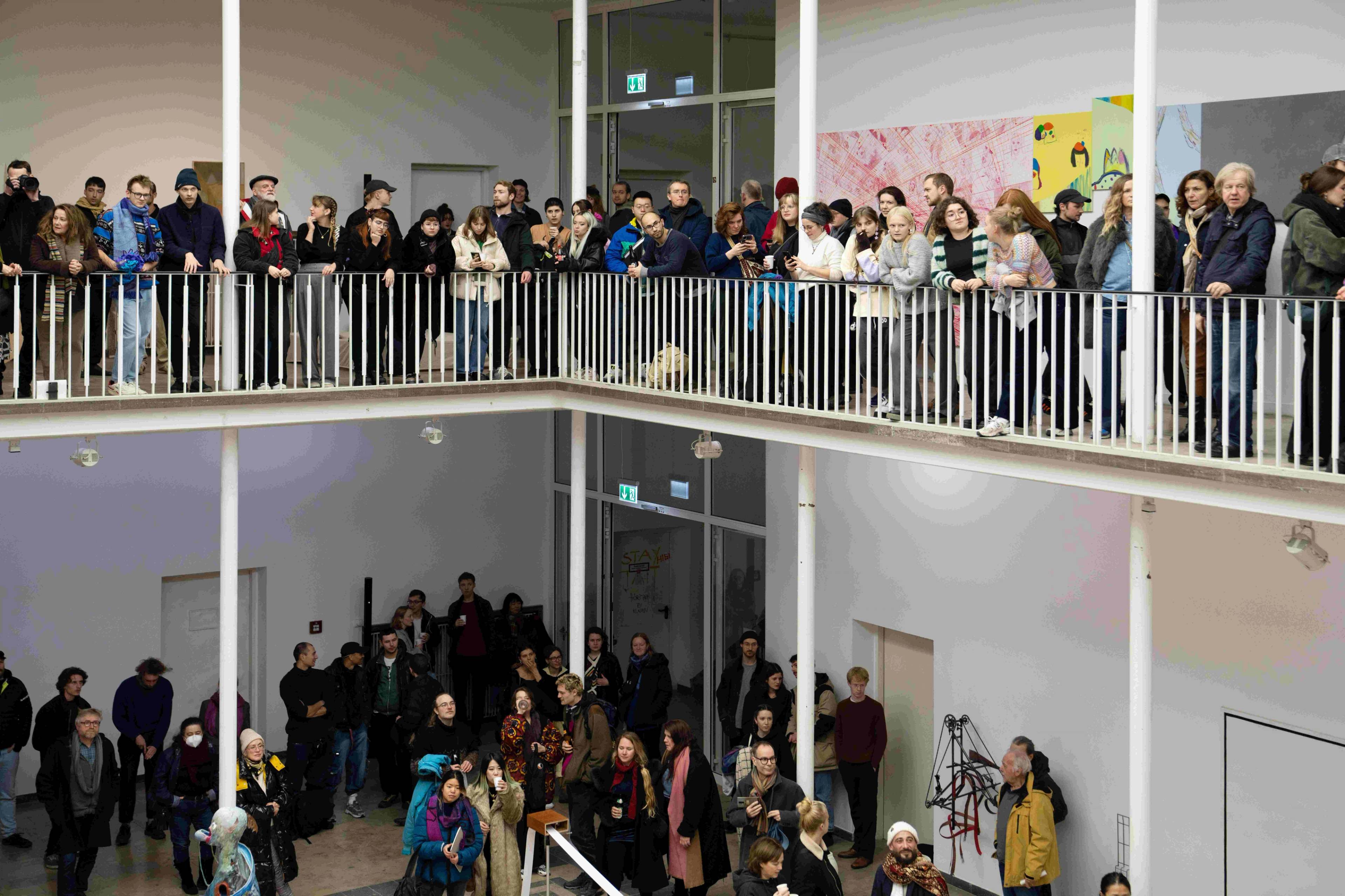 View of Exhibition End-of-Year at Kunstakademie Karlsruhe, curated by Rita Vitorelli, Christian Kobald & Franz Ackermann