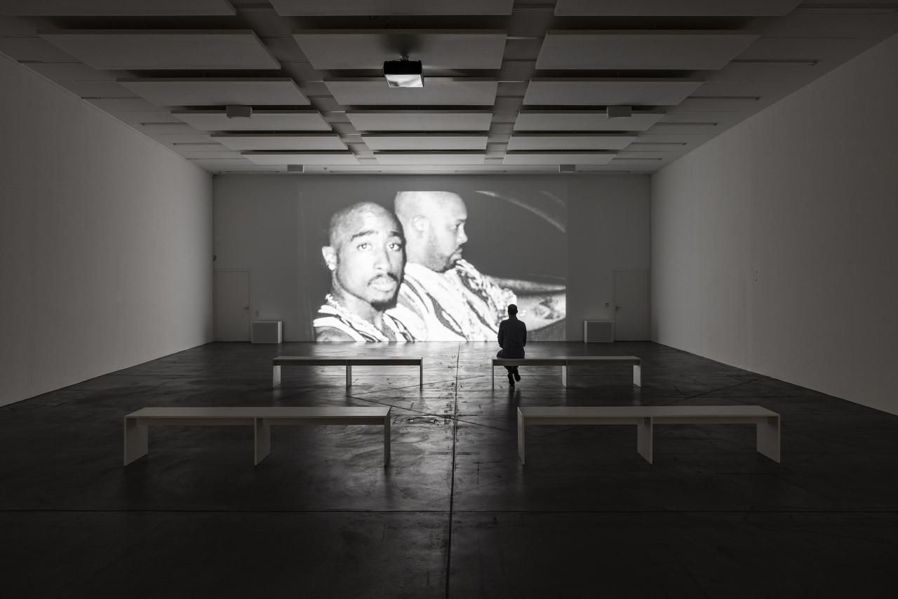 View of “Arthur Jafa: SloPEX,” Luma Westbau, Zurich, 2023
