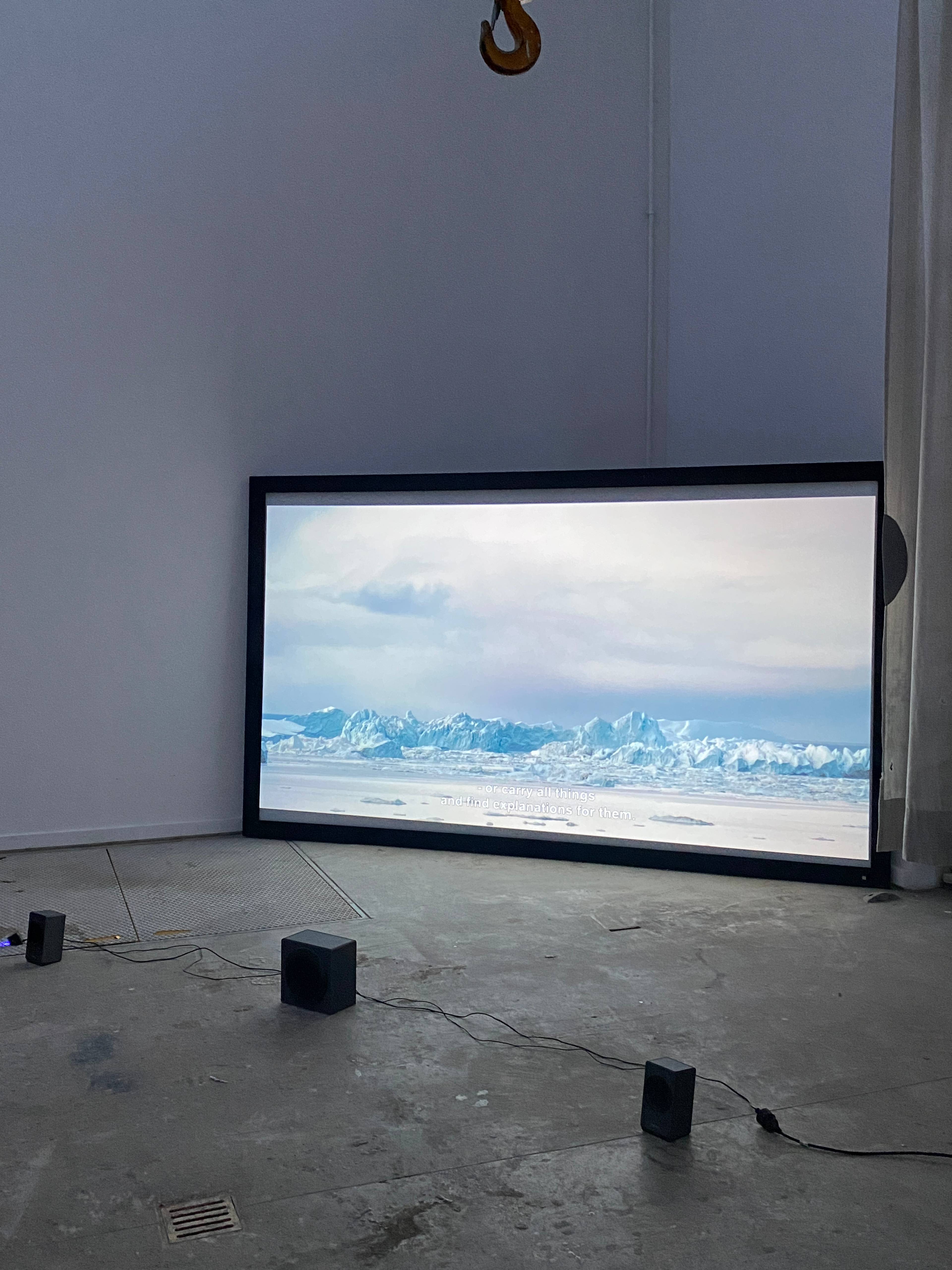 Screening of Ivalo Frank’s film The Last Human during Mittwochsbar at the Kunstakademie Karlsruhe 