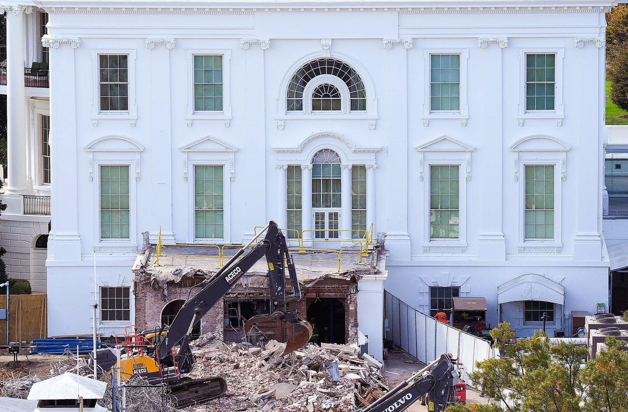 East Wing demolition