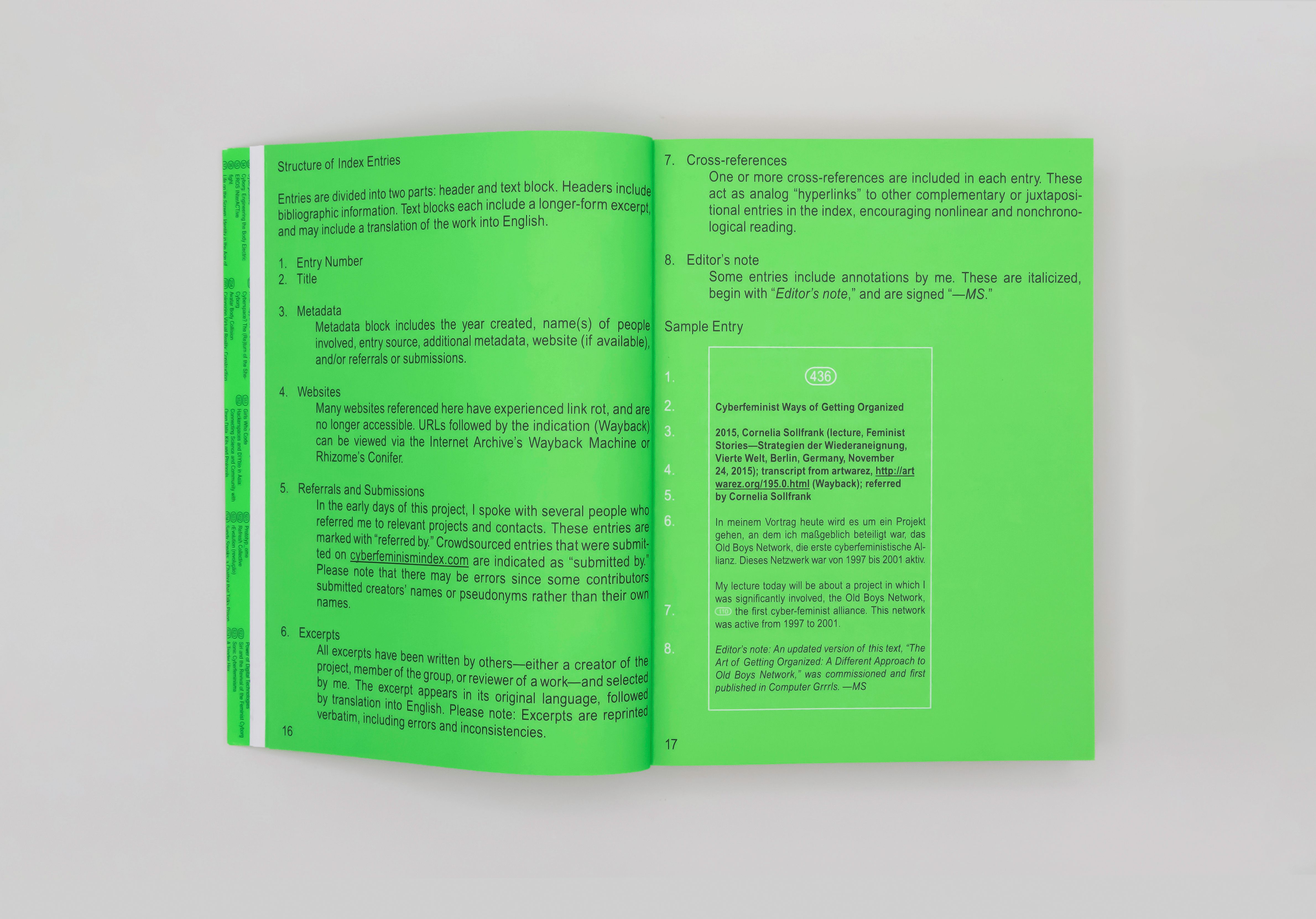 Spread 1 from Mindy Seu, Cyberfeminism Index, 2022