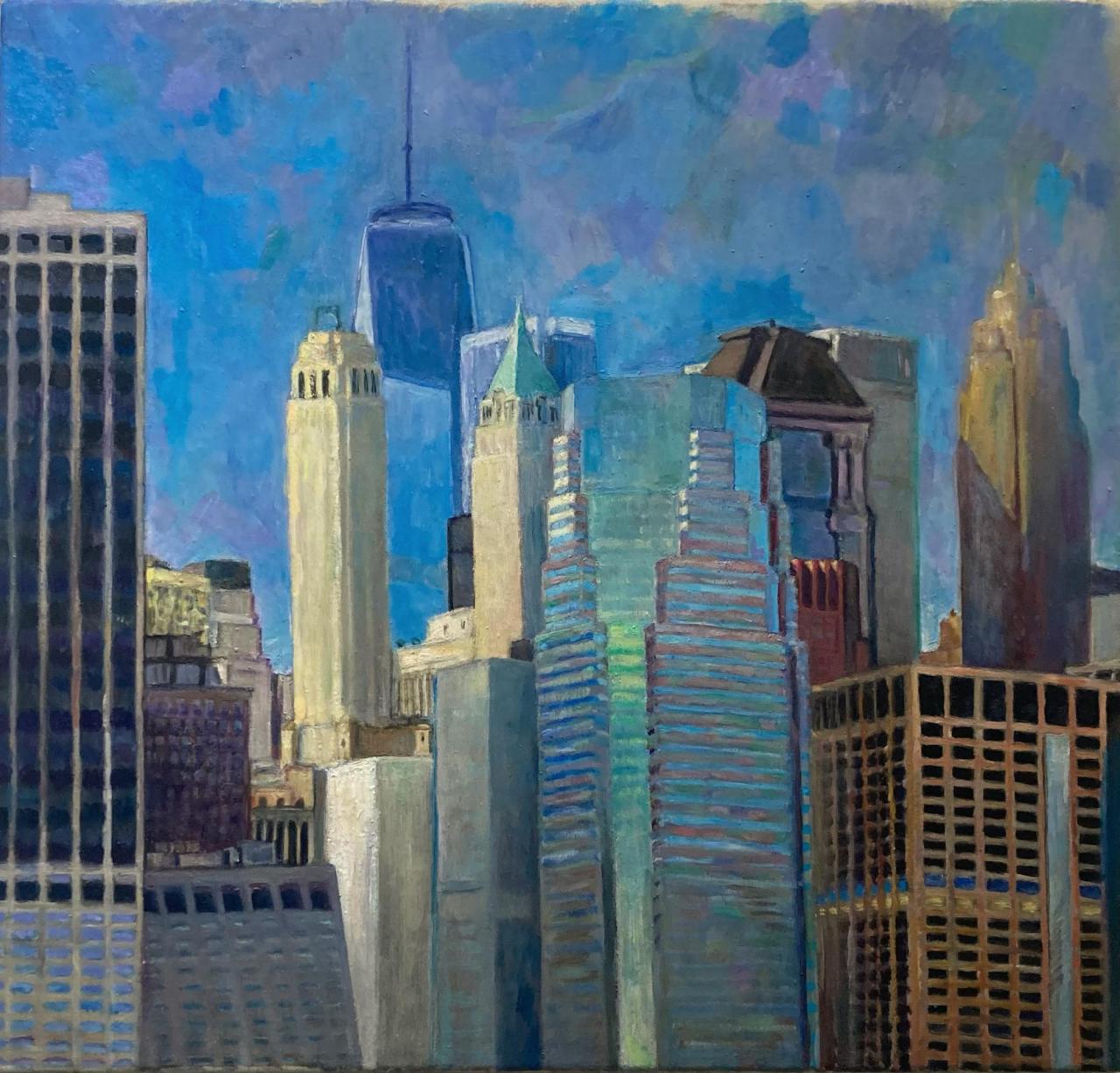 Damon Sfetsios, Untitled, unfinished painting, 2022