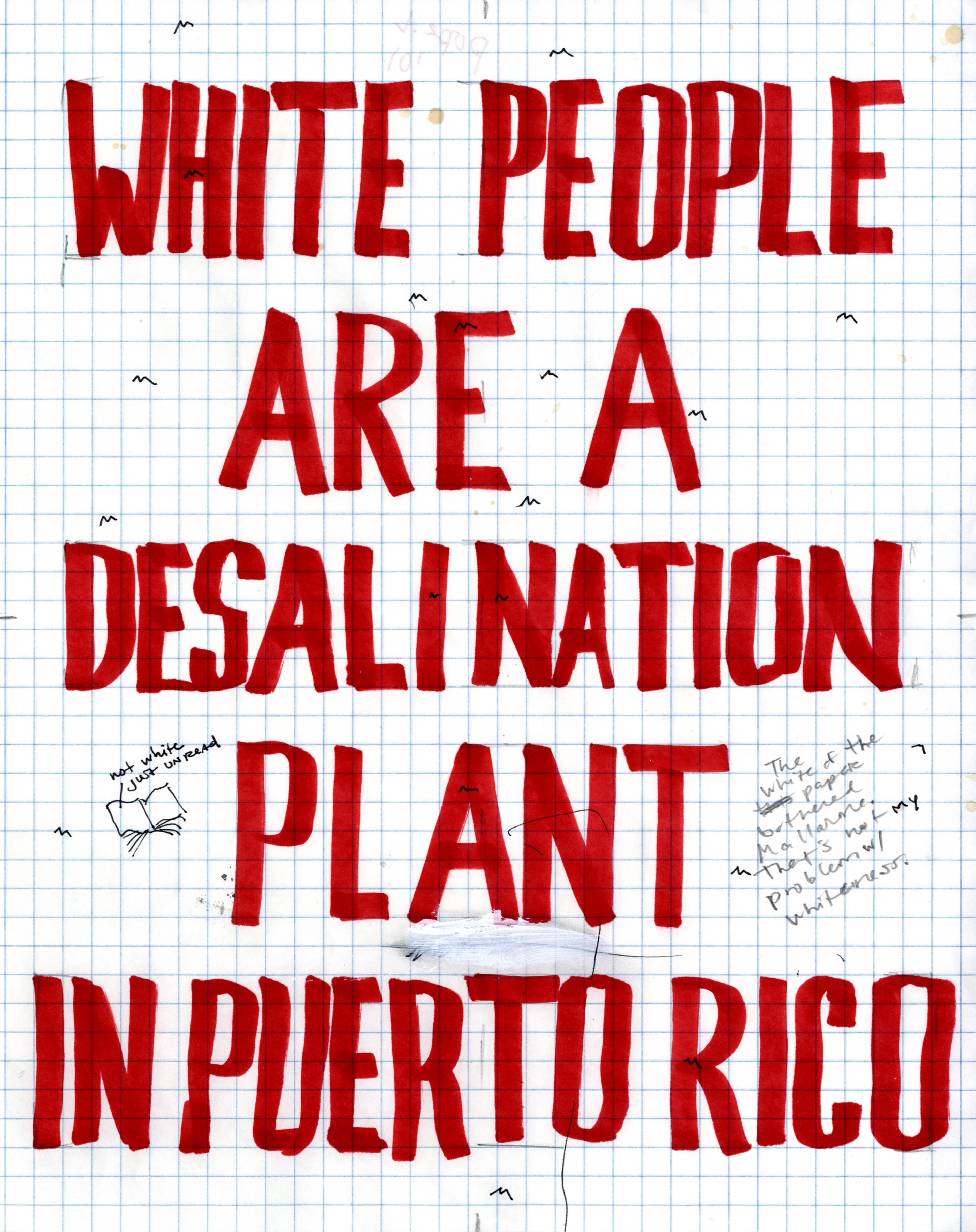 White People are a Desalination Plant in Puerto Rico, 2001