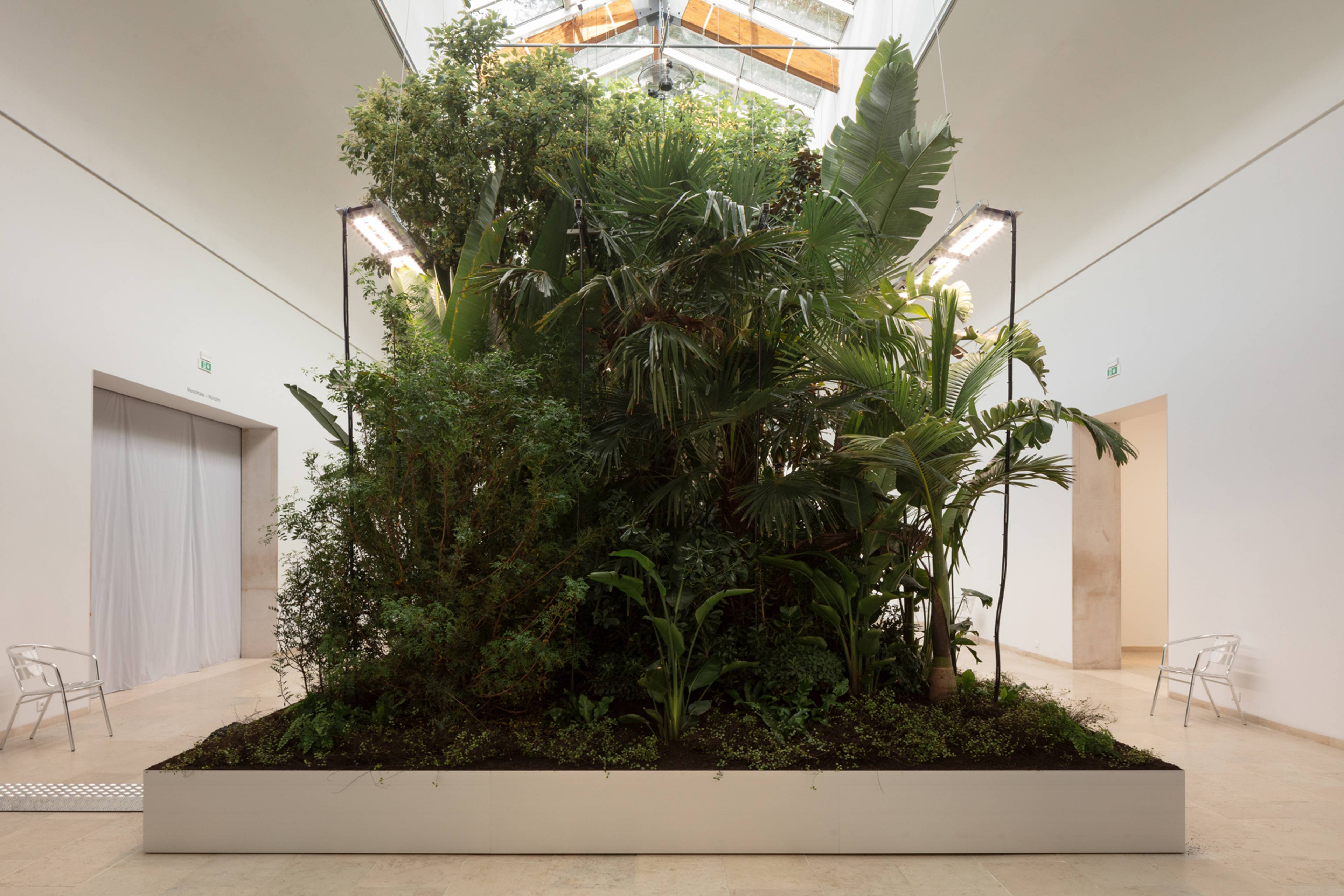 View of “Building Biospheres,” Pavilion of BELGIUM