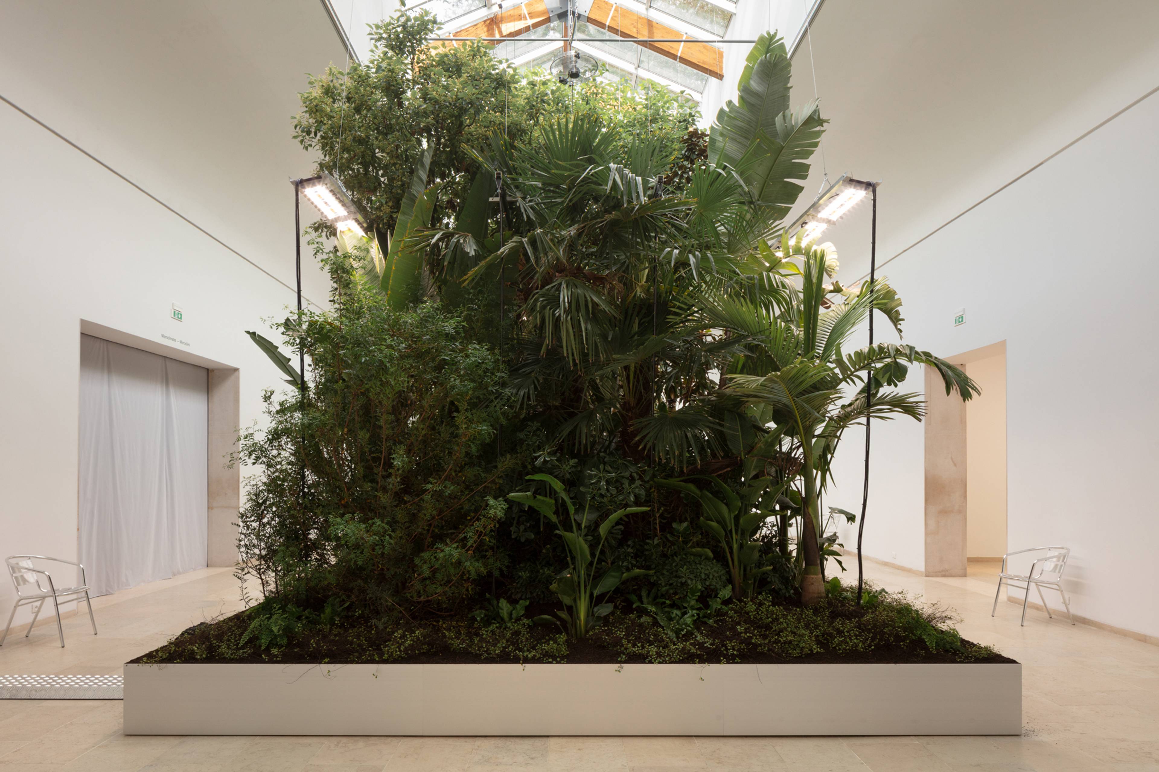 View of “Building Biospheres,” Pavilion of BELGIUM