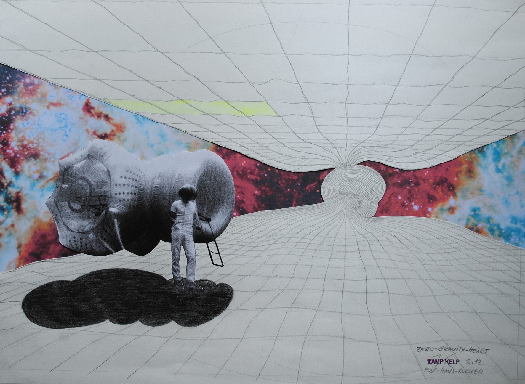 Günter Zamp Kelp, Yellow Heart / Zero Gravity Heart, 2012