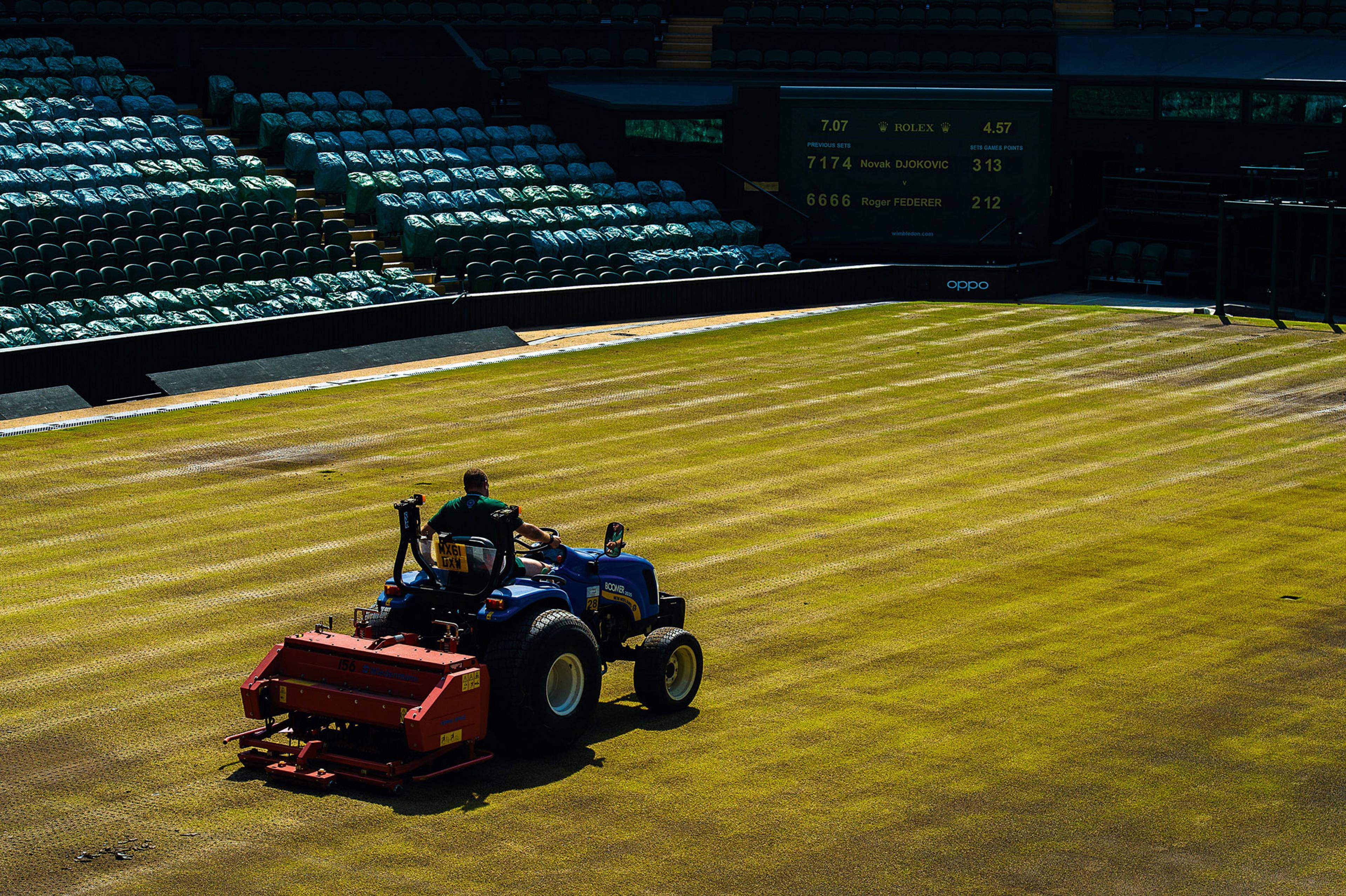 End of grass court season renovations