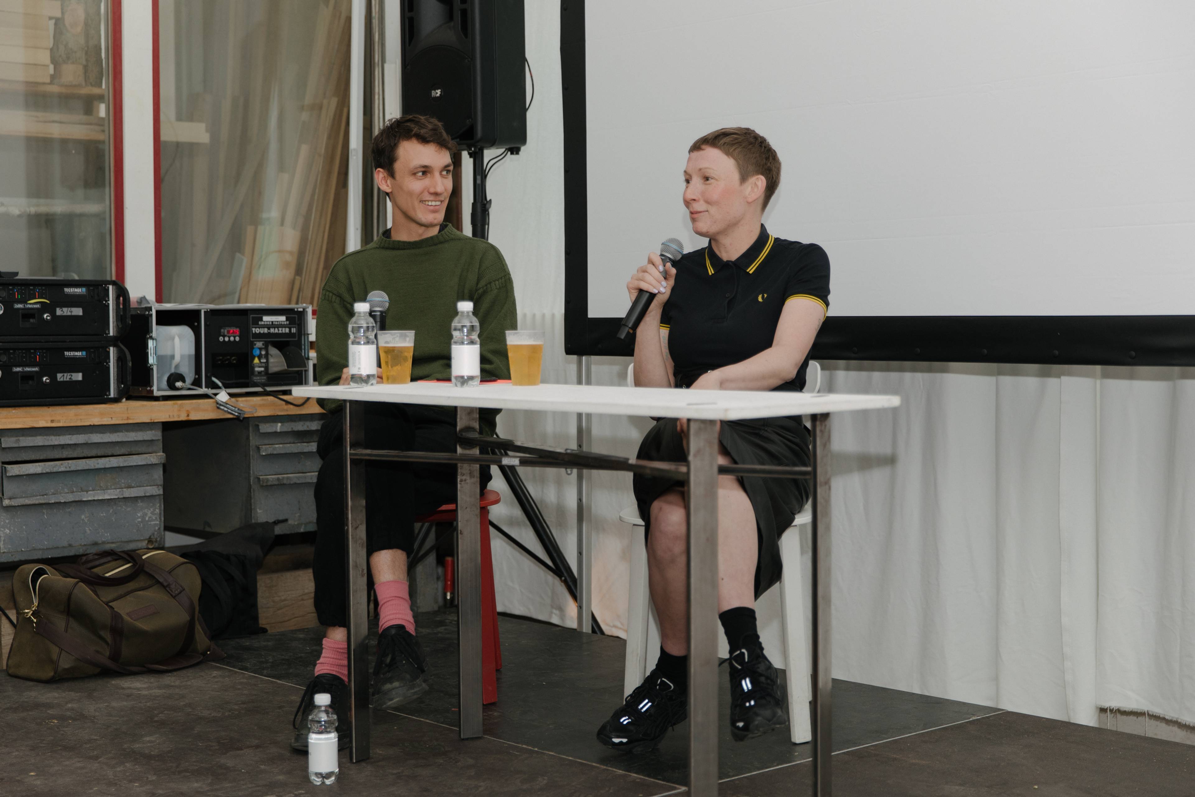 Spike Talk with Ed Fornieles and Penny Rafferty at Liste Basel in 2019