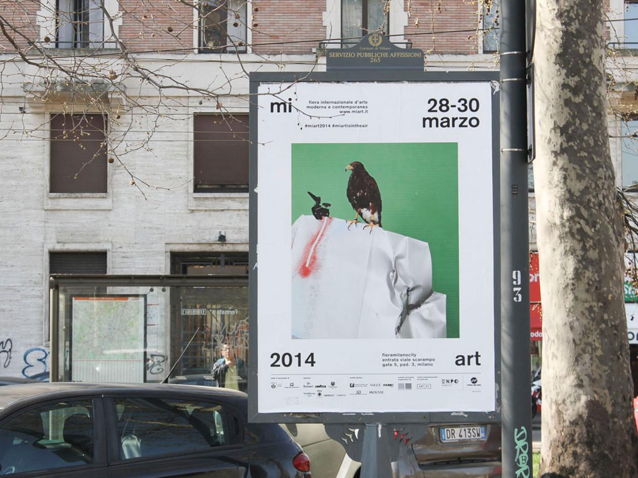 Poster in an ad campaign for Miart 2014