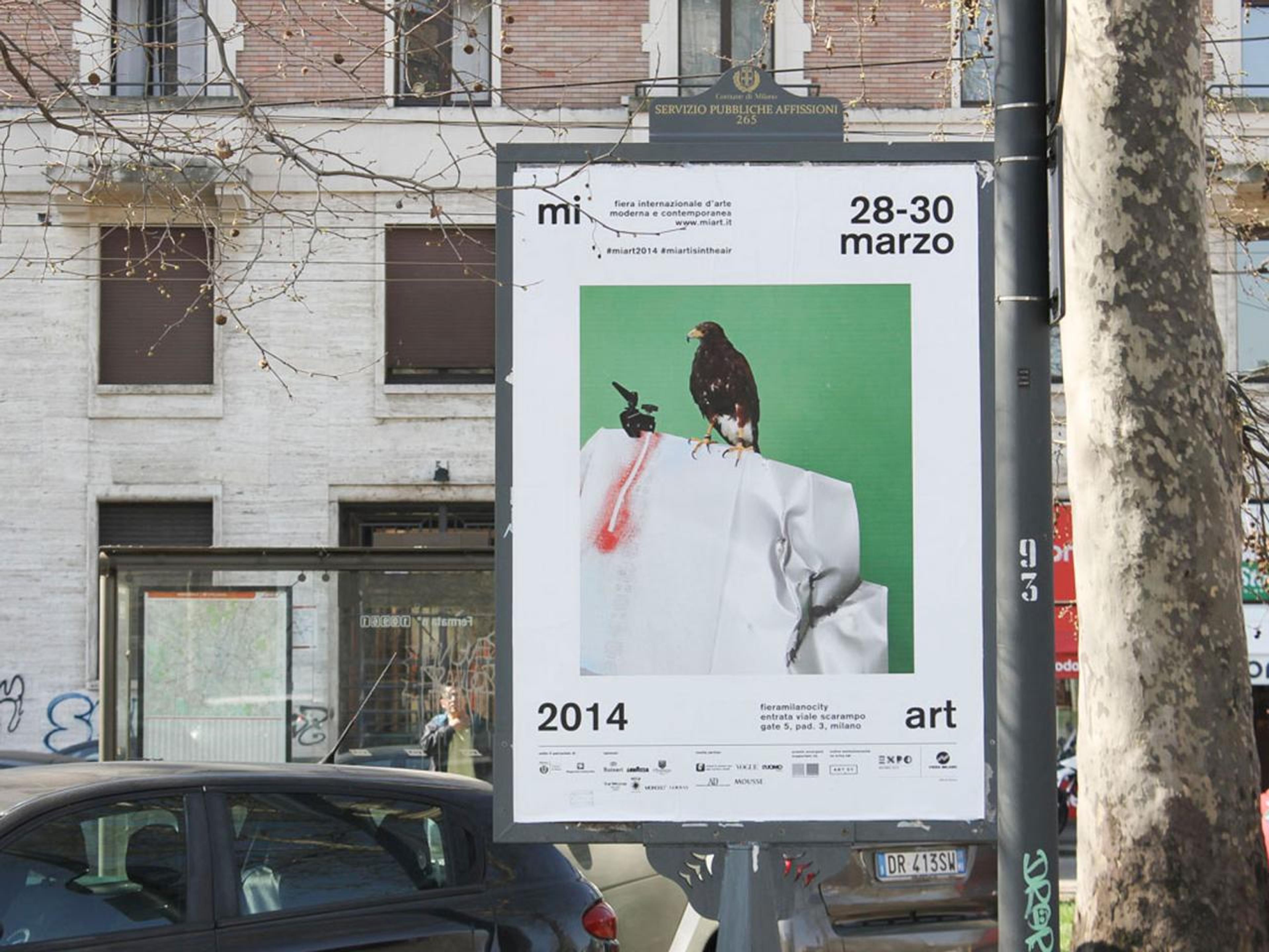 Poster in an ad campaign for Miart 2014