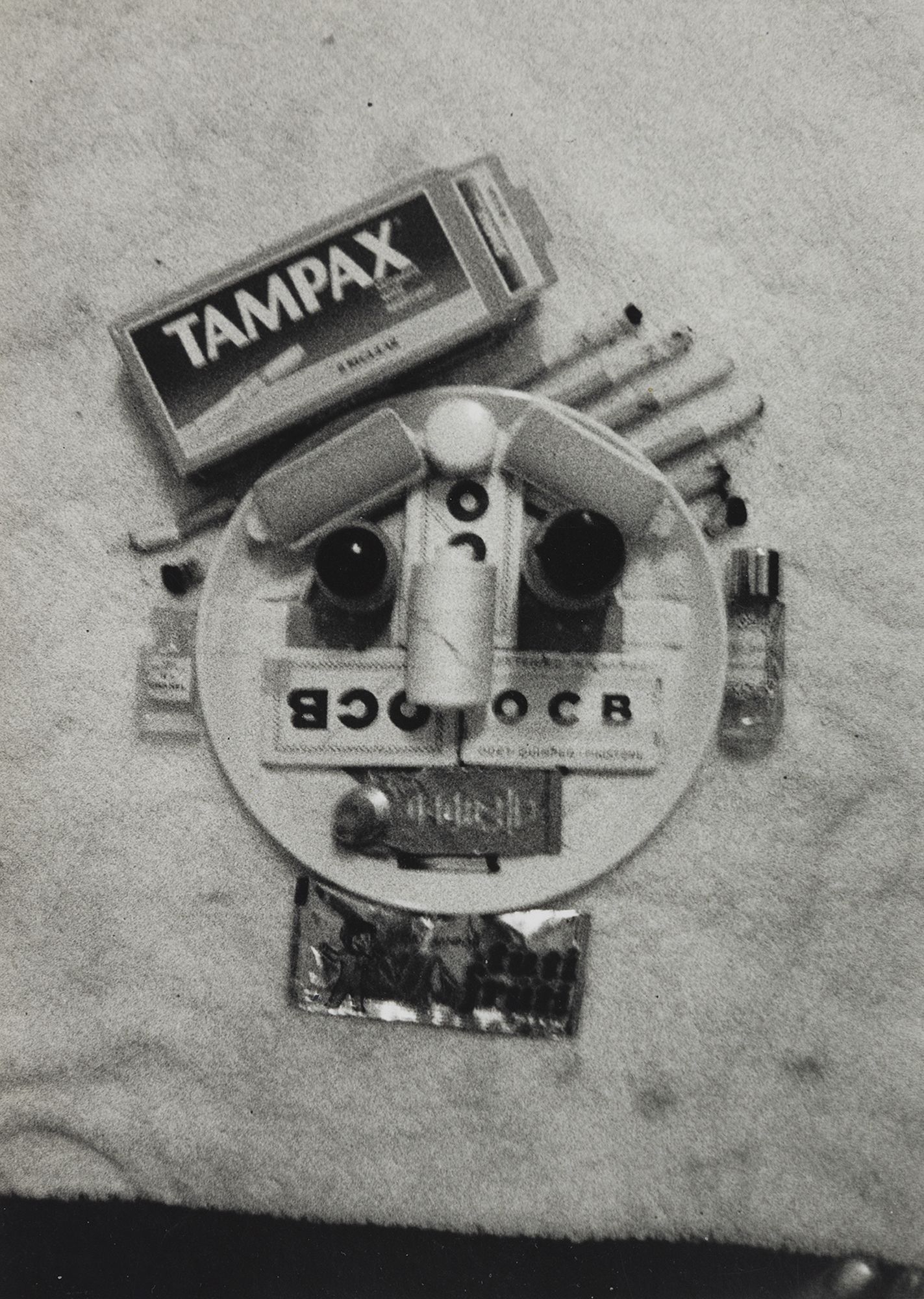 Untitled, n.d., spray-paint on paper, 61 x 43 cm